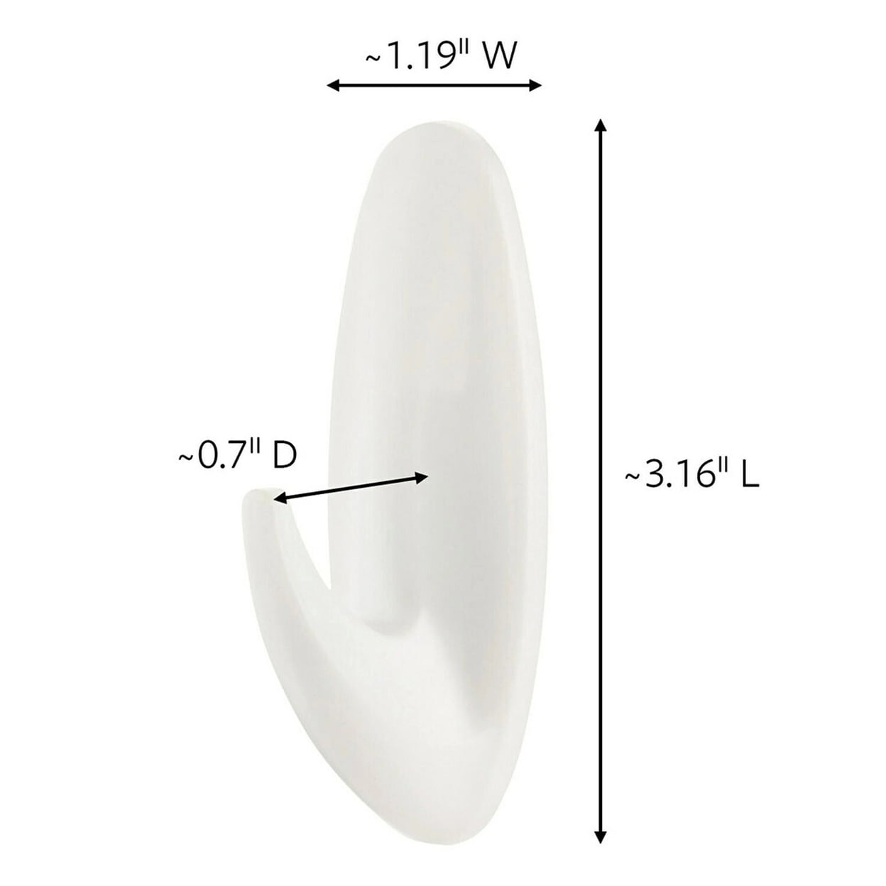 Command Medium Designer Hooks, Damage-Free Wall Hanging Solution (White, 14 Hooks 20 Strips) vq97k
