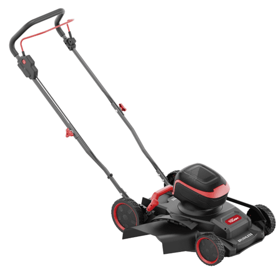 Hyper Tough 40V Max 18-inch Brushless Cordless Lawn Mower with Mulching Function (2 Batteries and 2 Chargers Included) 9aw77