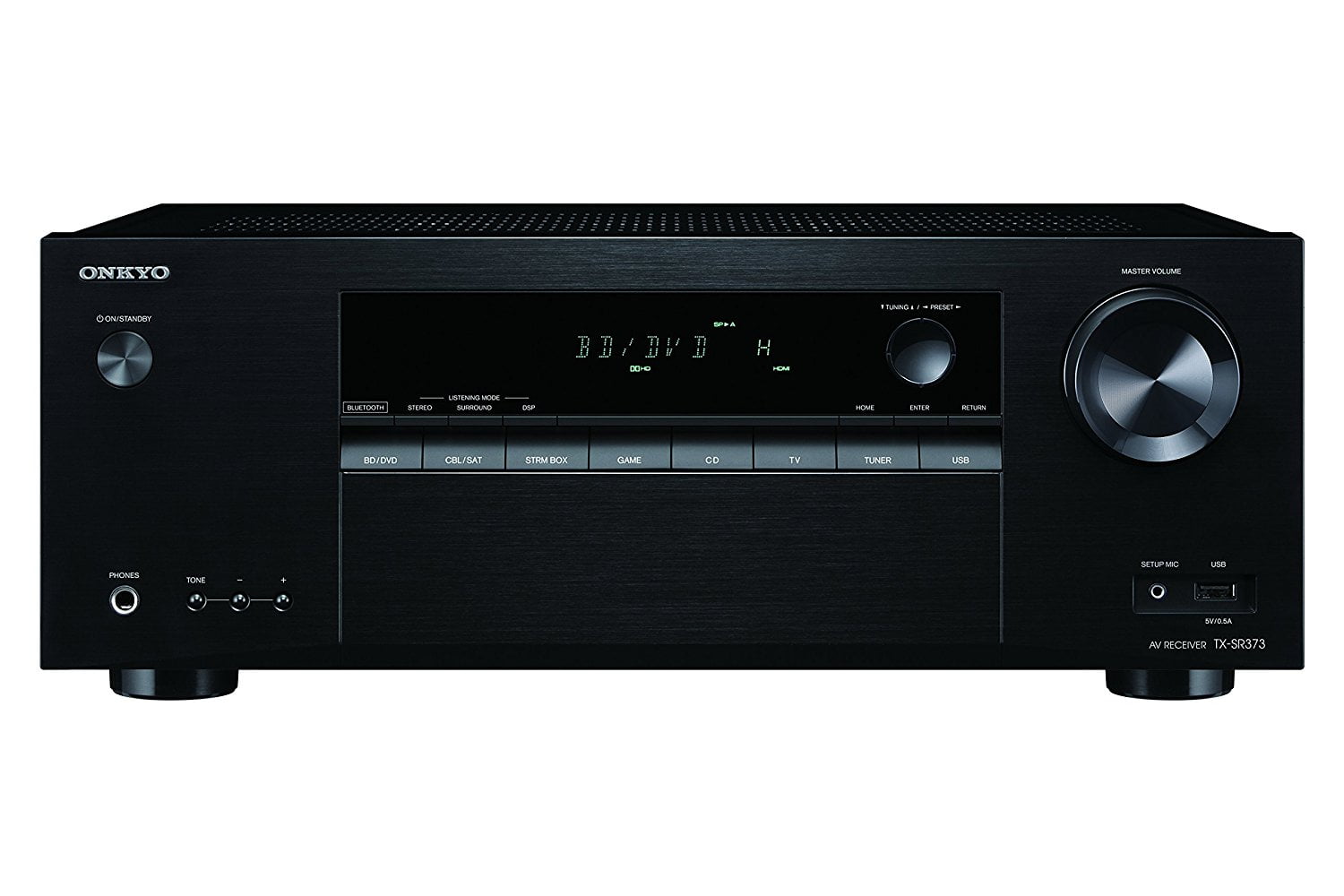 Onkyo 5.2 Channel 4K Bluetooth AV Receiver and Yamaha Indoor/Outdoor Weatherproof Speaker System (4-Piece Set) lb5i3