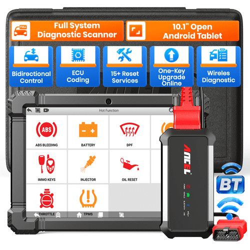 ANCEL X7 OBD2 Scanner Bluetooth Bidirectional Diagnostic Tool (Full System, 15 Reset Services, 10.1 in Tablet) rjynk