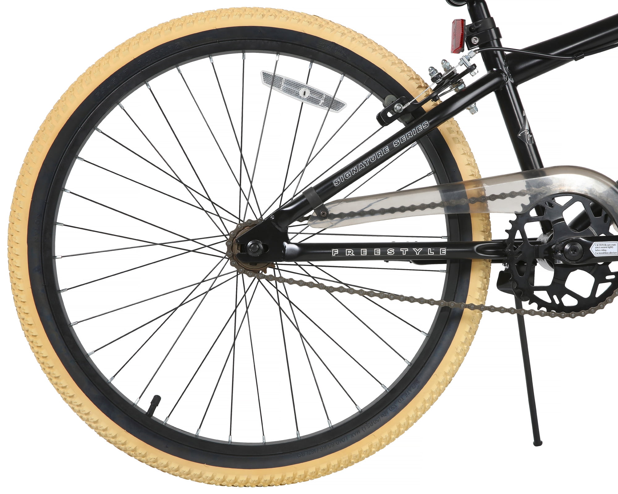 Tony Hawk Dynacraft BMX Bike Durable Steel Frame Performance Freestyle Bicycle (Black, 24 in) vzx5x