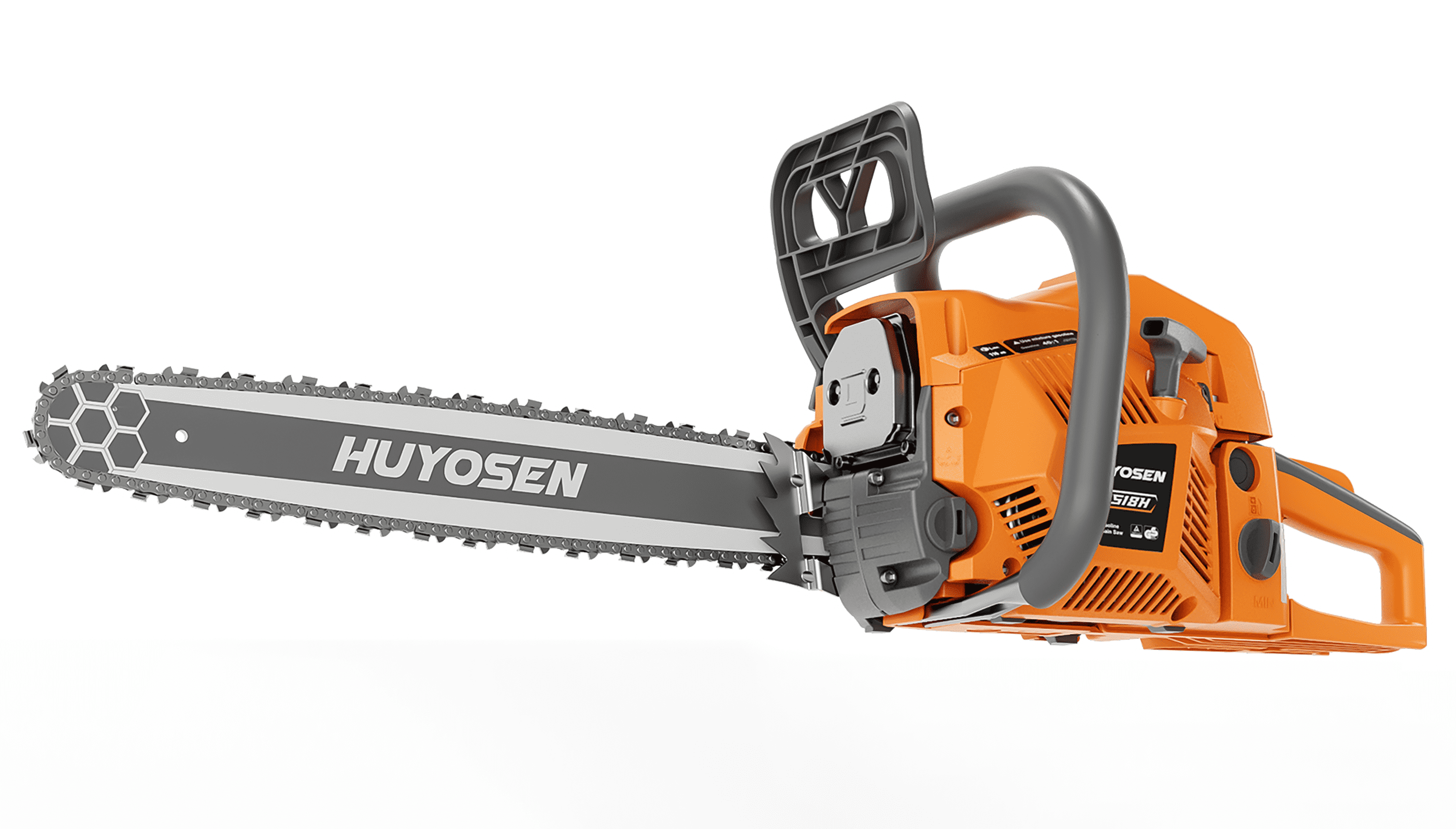 Vetoper 2-Stroke Gas Chainsaw Professional Wood Cutting Tool (Yellow, 20 in) ukoeg