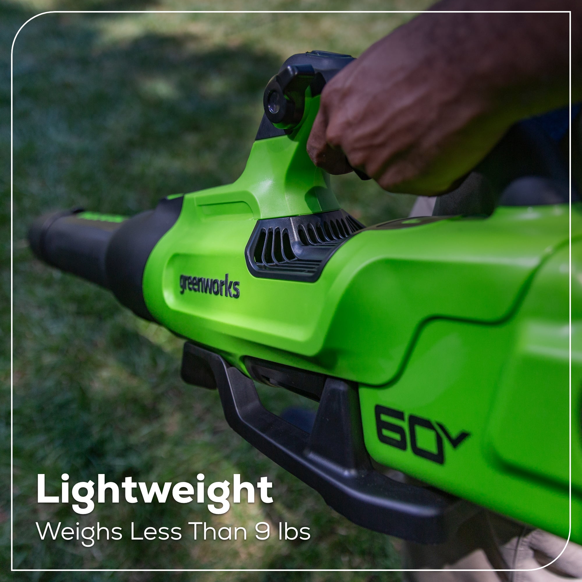 Greenworks 60V Cordless Leaf Blower with 2.5 Ah Battery and 3 Amp Charger (630 CFM, 170 MPH) g6mvj