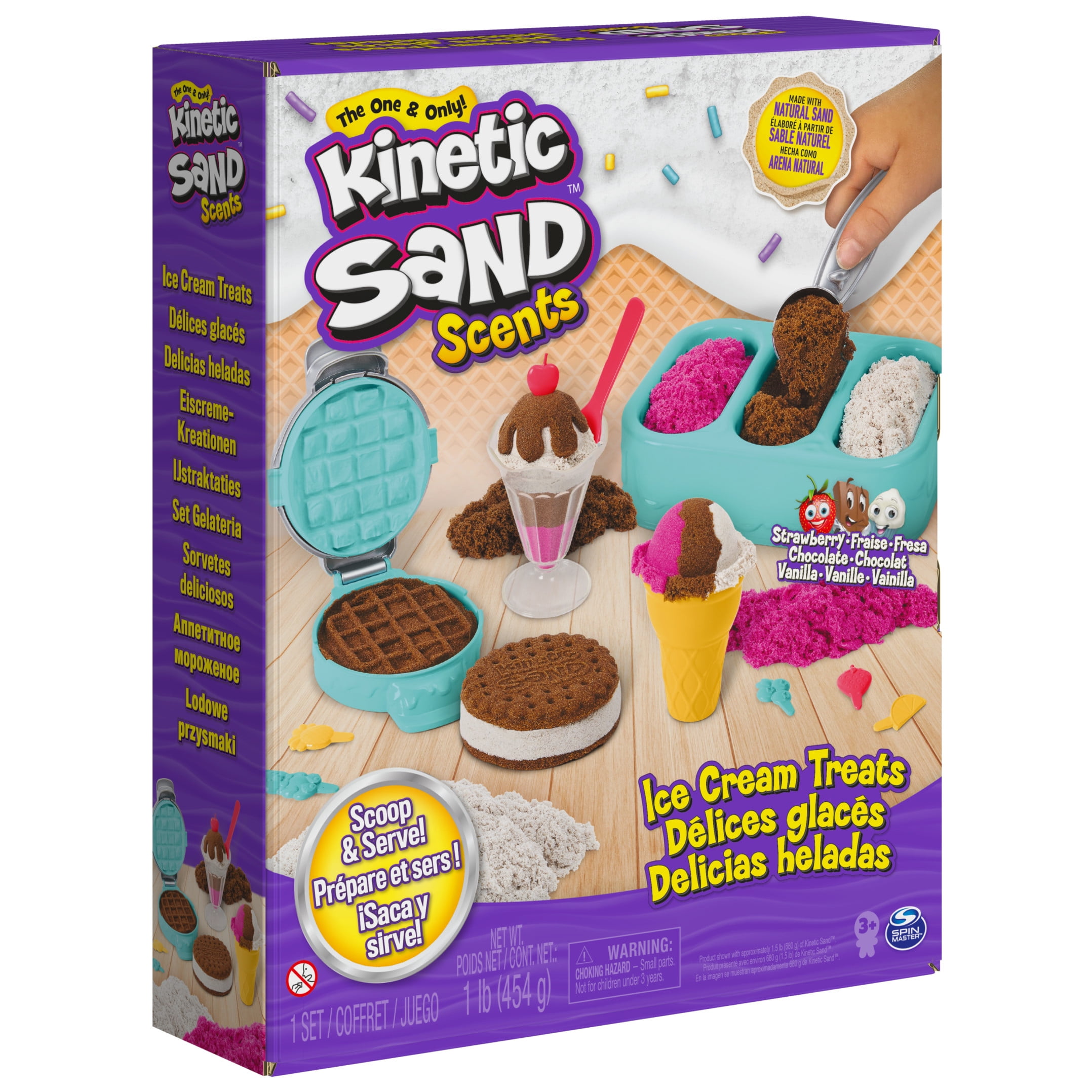 Kinetic Sand Scents Ice Cream Treats Playset (Multi-Color, 1 lb) onb57