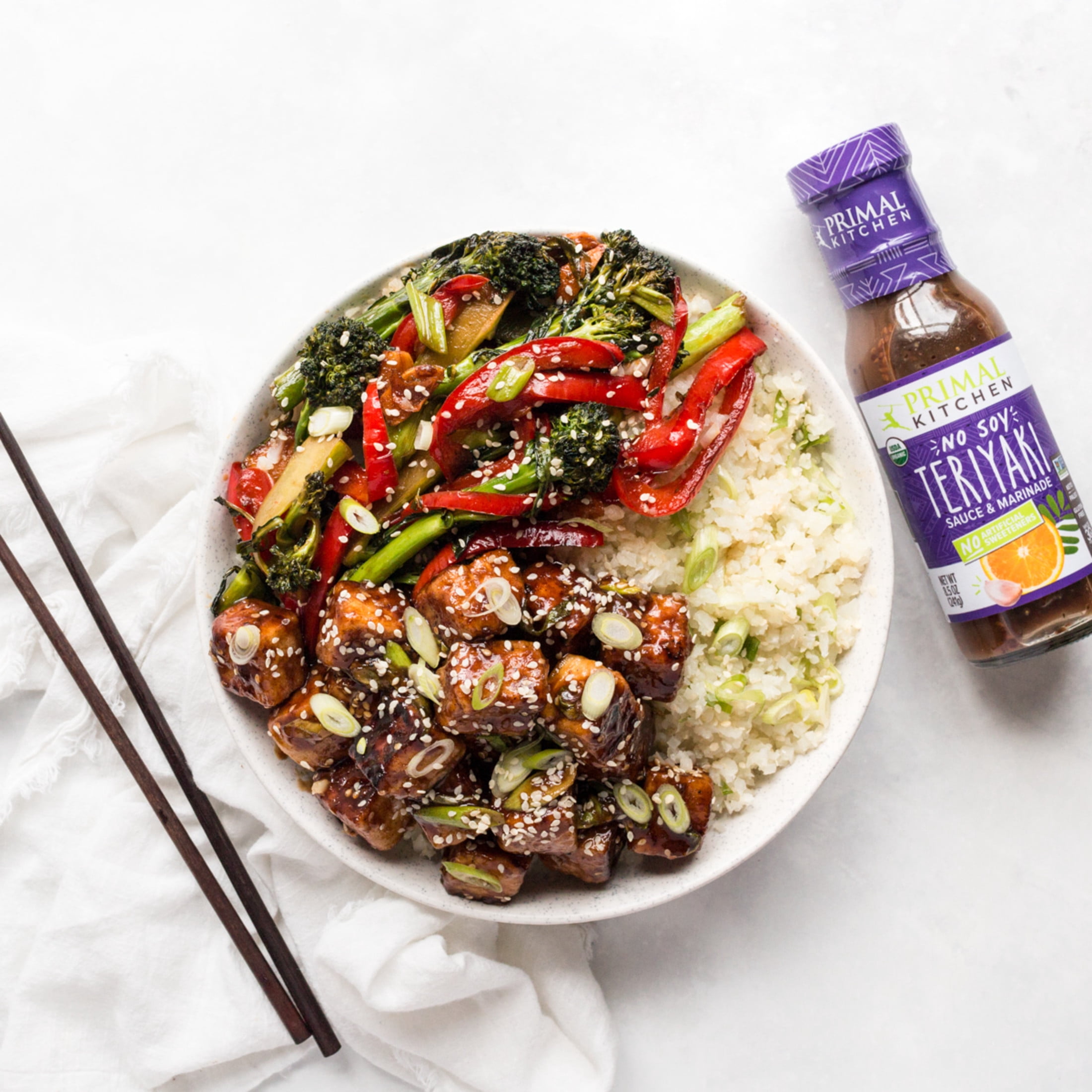 Primal Kitchen Organic Teriyaki Sauce and Marinade, Soy-Free, Keto and Paleo Friendly (8.5 oz) ss87r