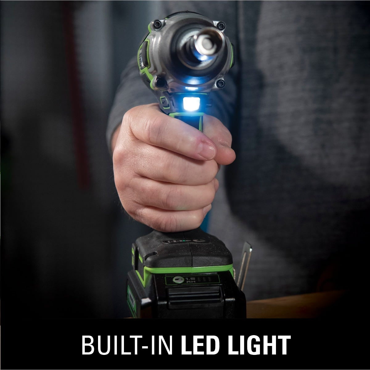 Greenworks 24V Brushless Cordless 1/4 in Impact Driver Set (Green, 2 Batteries & Charger) ton4l