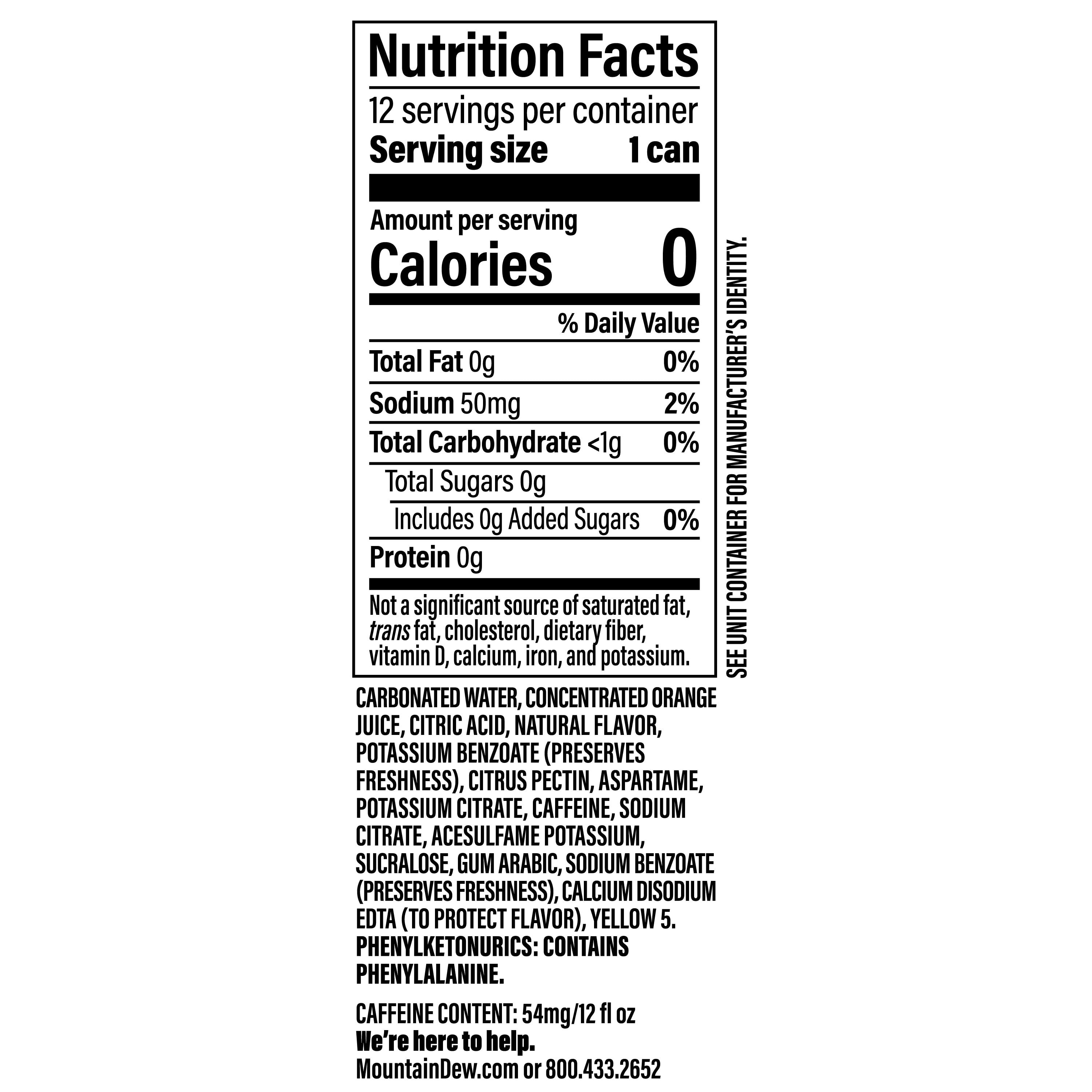 Mountain Dew Diet Citrus Soda Pop (12 fl oz, 12 Pack) rfbu9