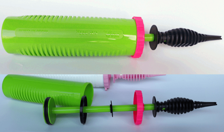 SSKDBFJG Handheld Balloon Pump Dual Action Manual Inflator for Latex and Foil Balloons (Green, 1 Piece) inzcj