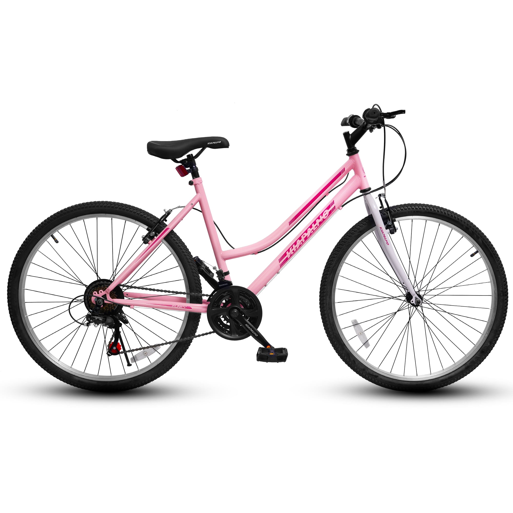 Ecarpat 24 Inch Mountain Bike for Women and Girls, 21-Speed Commuter Bicycle with Carbon Steel Frame (Pink, 24 in) oj64n - Image 11