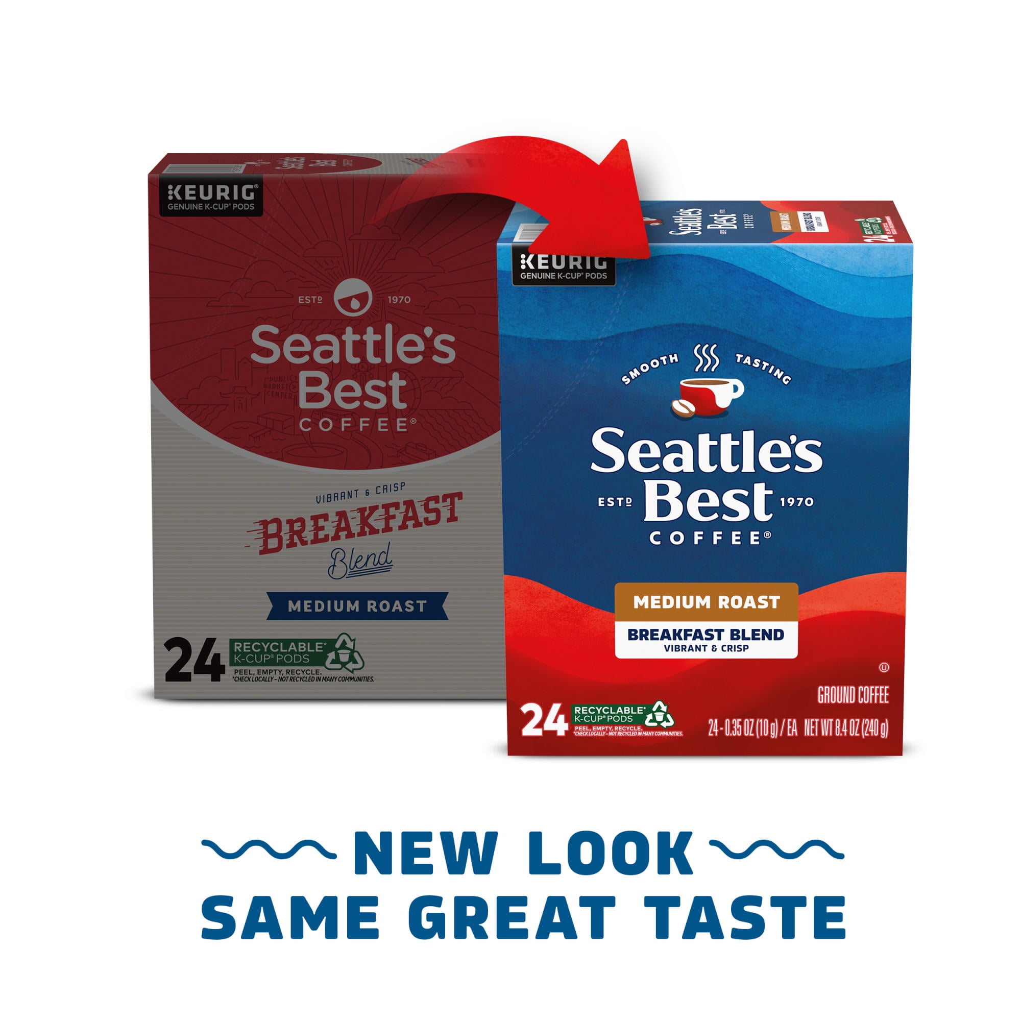 Seattle's Best Coffee Breakfast Blend Medium Roast Coffee Pods (24 Count) jlzk9