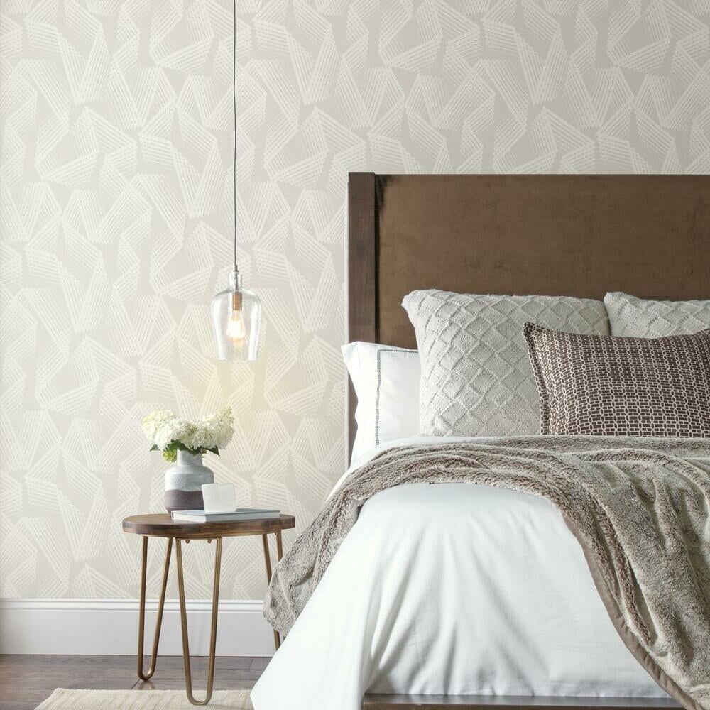 RoomMates Acceleration Peel and Stick Wallpaper (Grey, 20.5 in x 16.5 ft) m2t8m