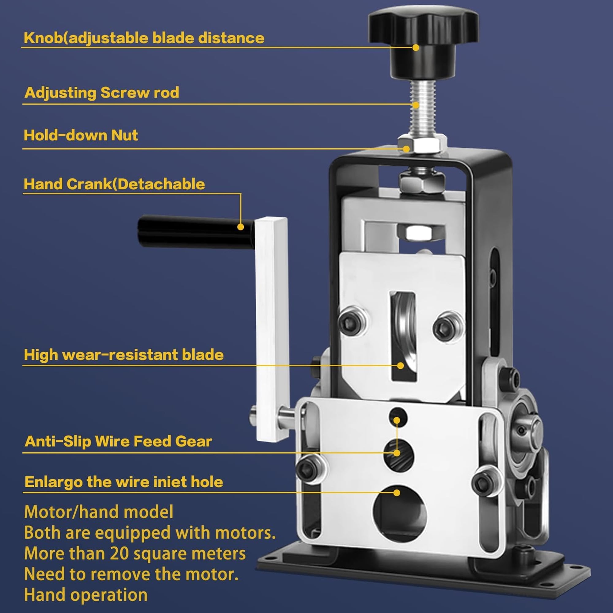 DEXIMRO Wire Stripping Machine for Copper Recycling, Manual and Drill Powered Cable Peeler (Silver, 0.06-1 in) 85qvu