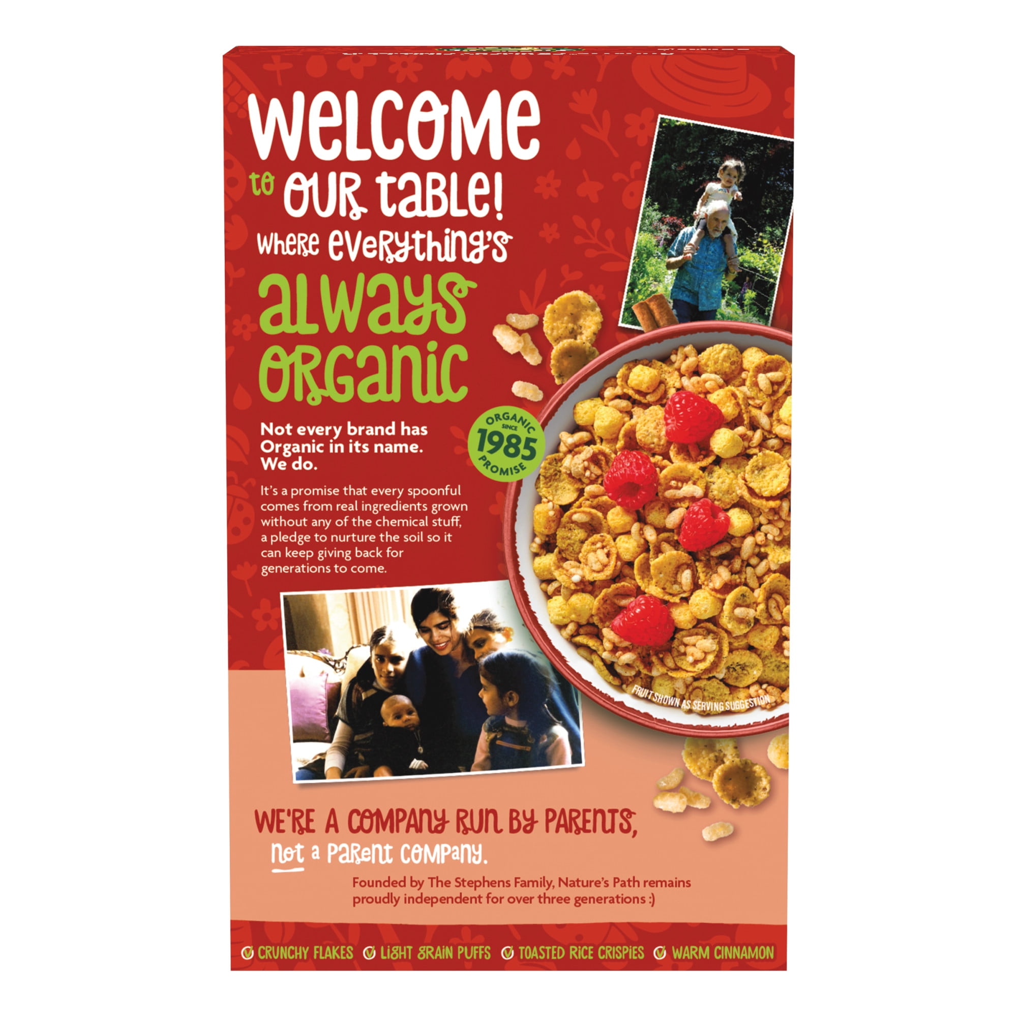 Nature's Path Organic Sunrise Crunchy Cinnamon Breakfast Cereal (10.6 oz) jwf2j