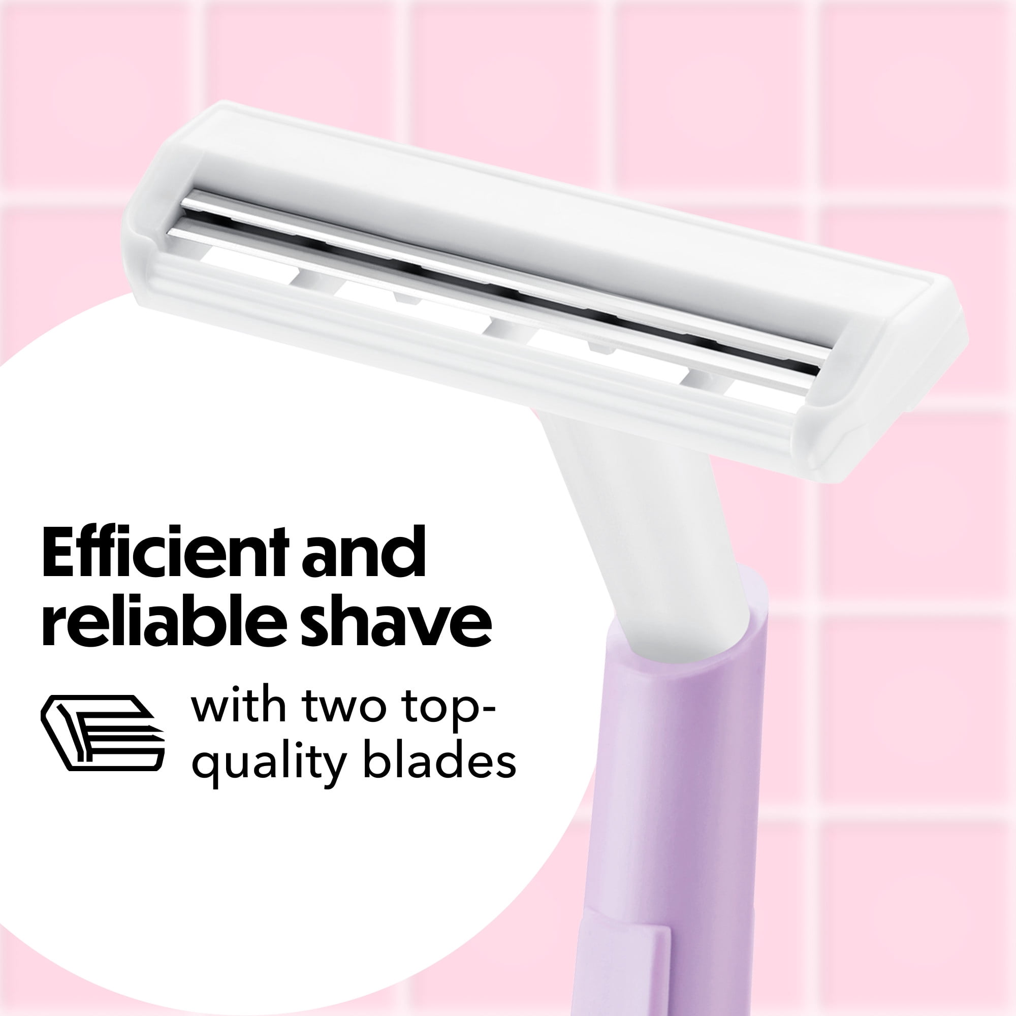 BIC Silky Touch Women's Disposable Razors, Smooth Shave with 2 Blades (Multi-Color, 18-Pack) tntou