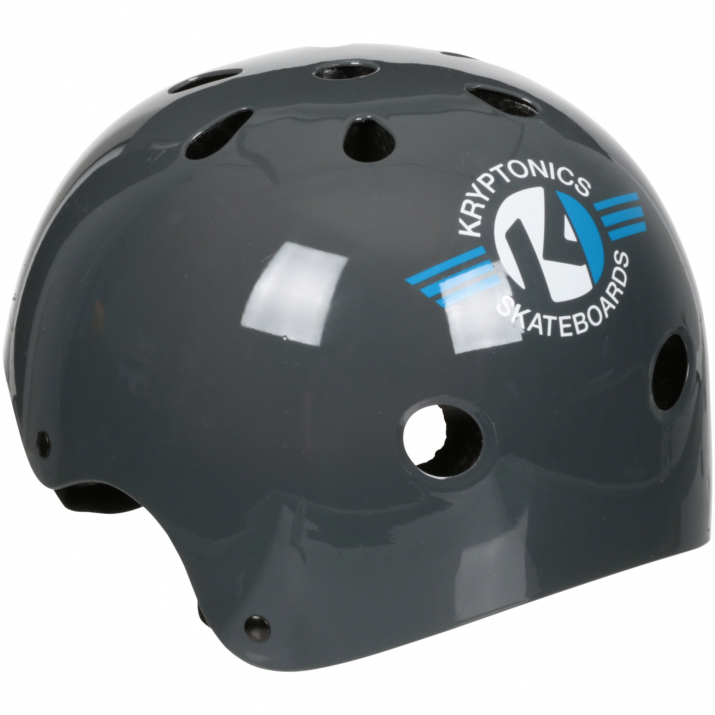 Kryptonics Youth 4-in-1 Protective Gear Set with Helmet (Grey, 21.25 in - 22.75 in) 5q0ws