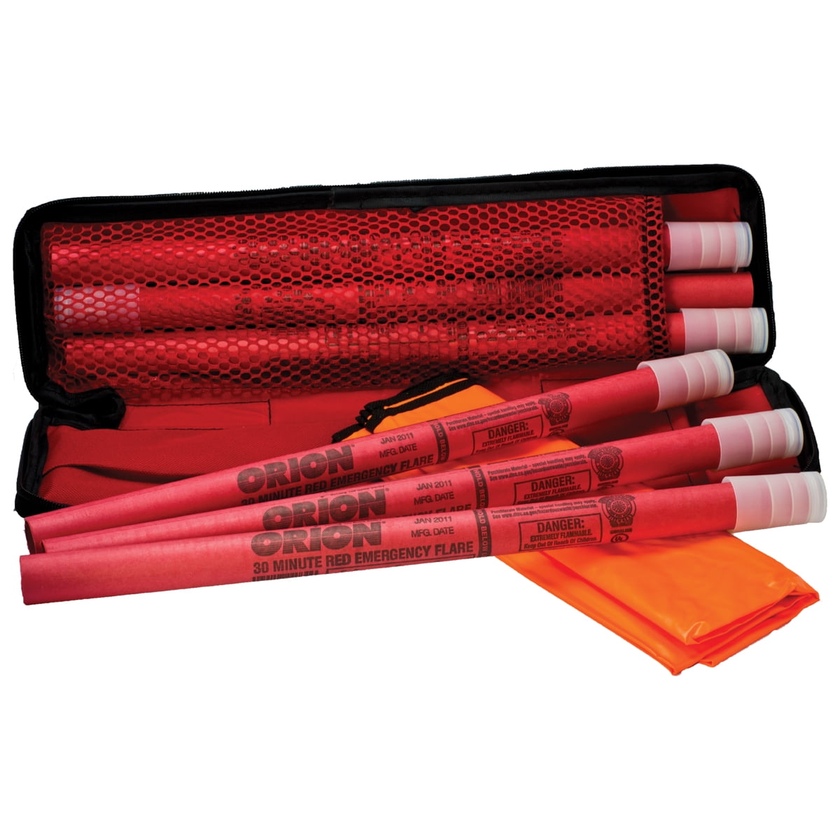 Orion Safety Products Emergency Road Flares (Red, 6 Pack) jxl2t
