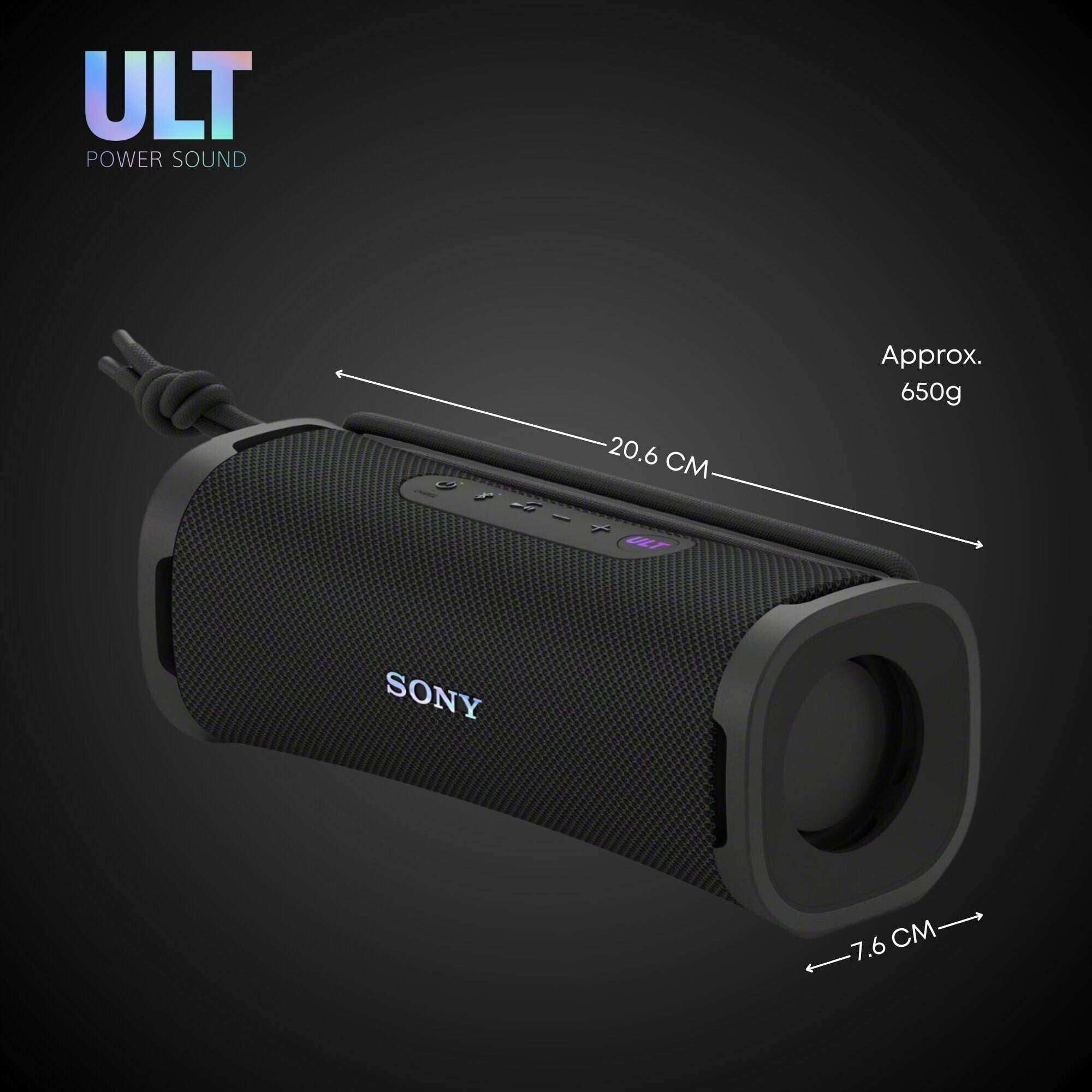 Sony ULT FIELD 1 Portable Bluetooth Wireless Speaker with Echo Canceling Technology (Black, 2-Pack) c1kjf