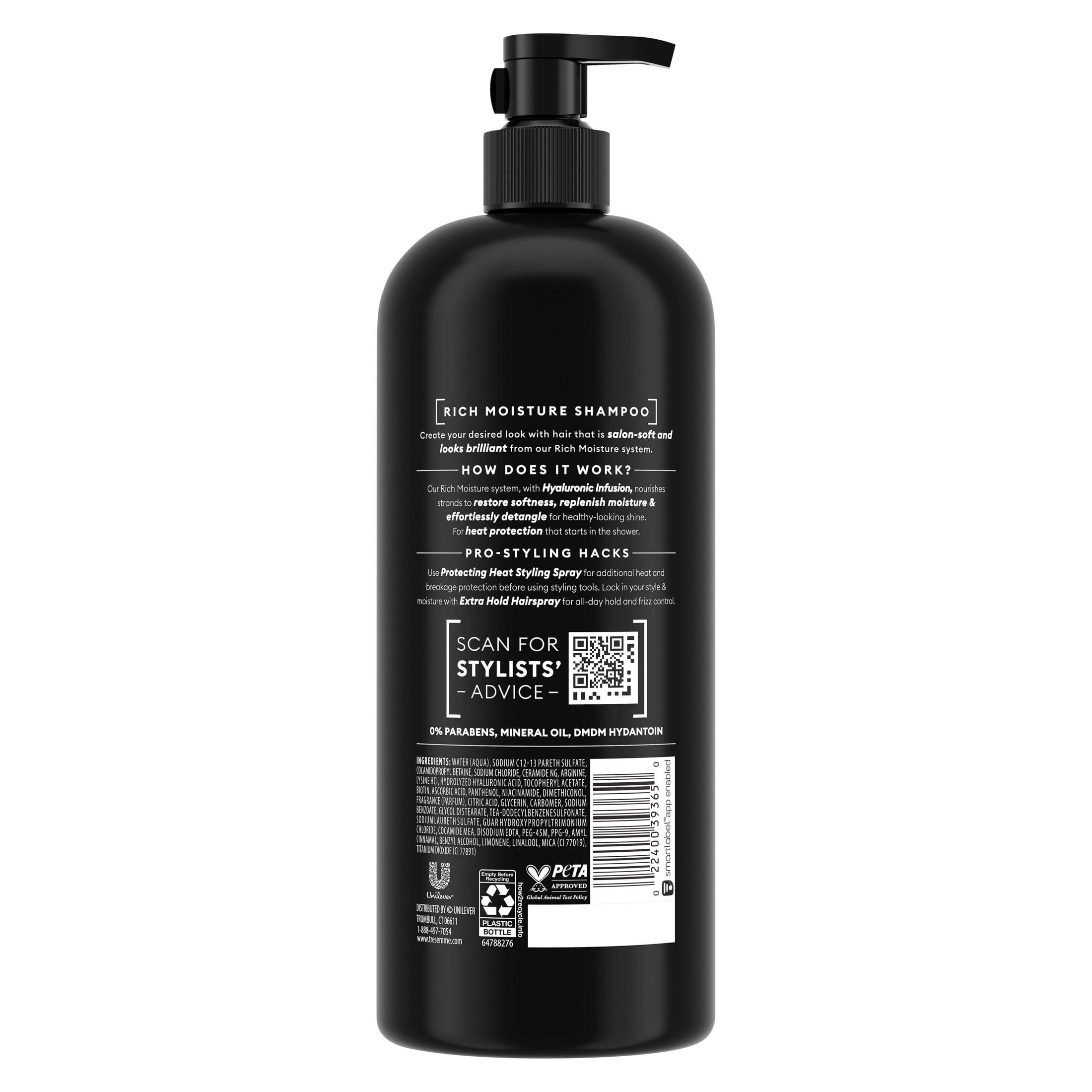 TRESemmé Keratin Smooth Frizz Control Shampoo, Professional Anti-Frizz Hair Care (6 Pack, 28 fl oz) eli57