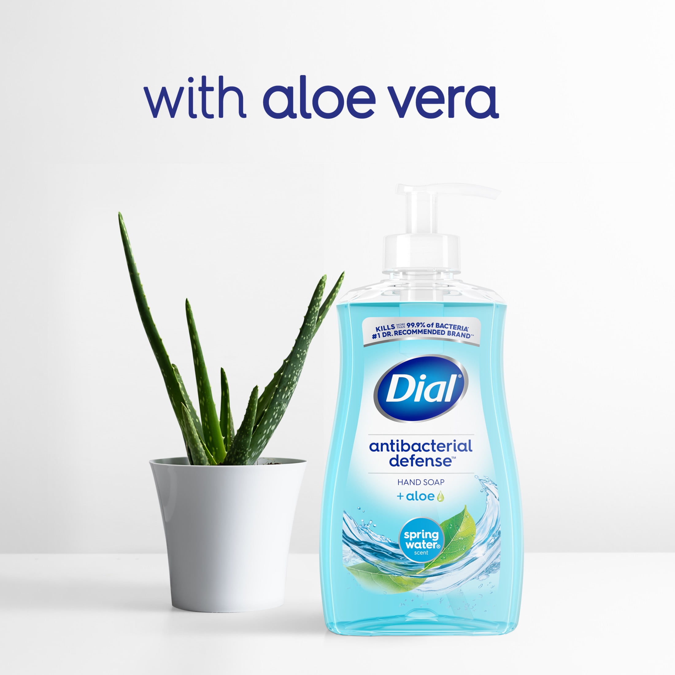 Dial Antibacterial Defense Liquid Hand Soap Refill, Spring Water Scent (52 fl oz) m82eq