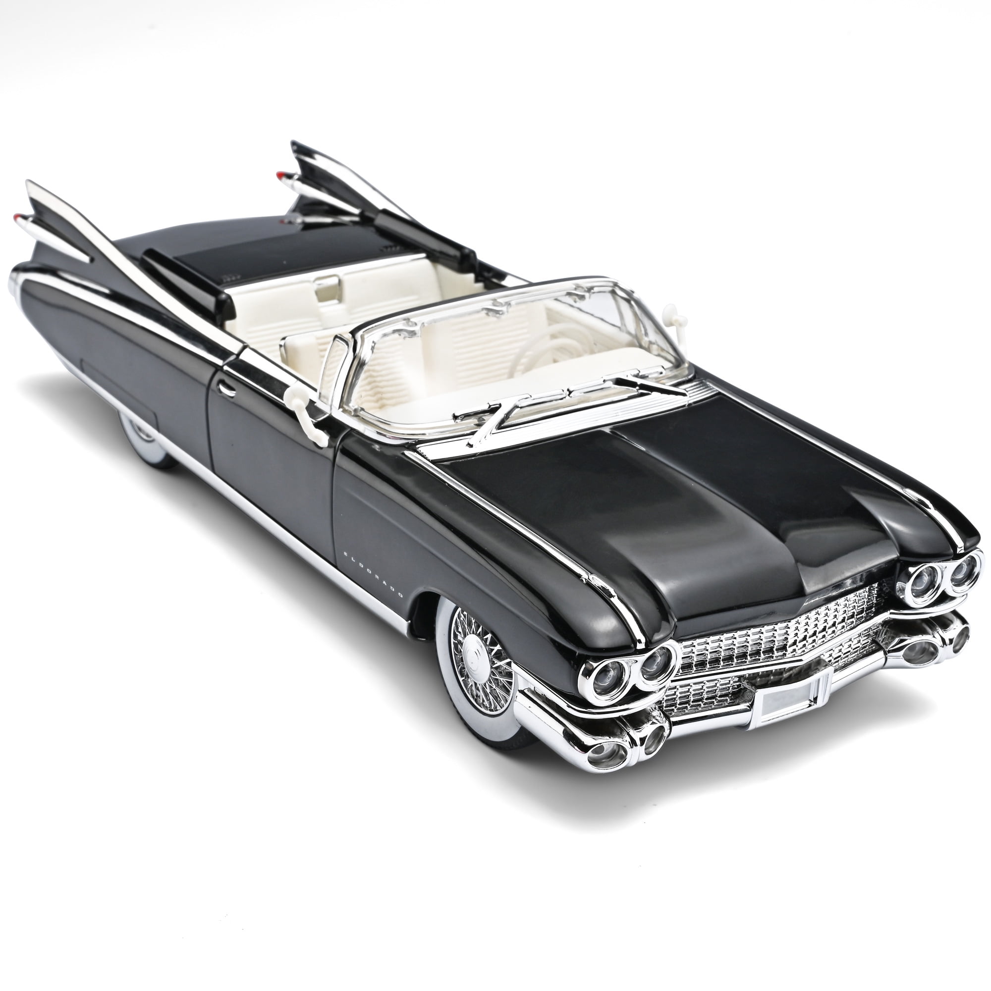 Anmyjuly 1/24 Scale Die-Cast Retro Sports Car Model with LED Lights and Sound Effects (Black, 9.37 in) 6c61d