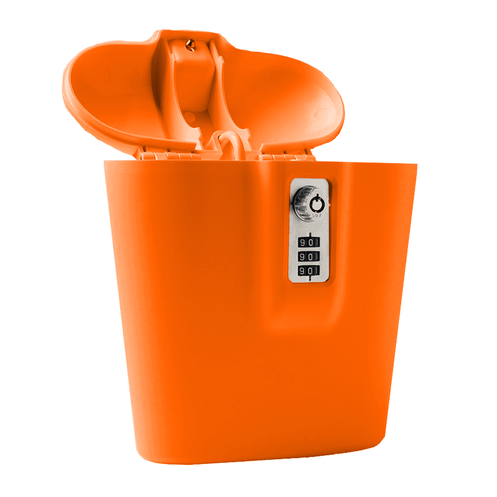 SAFEGO Portable Travel Safe with Combination Lock (Orange, 17 in) 09m9s