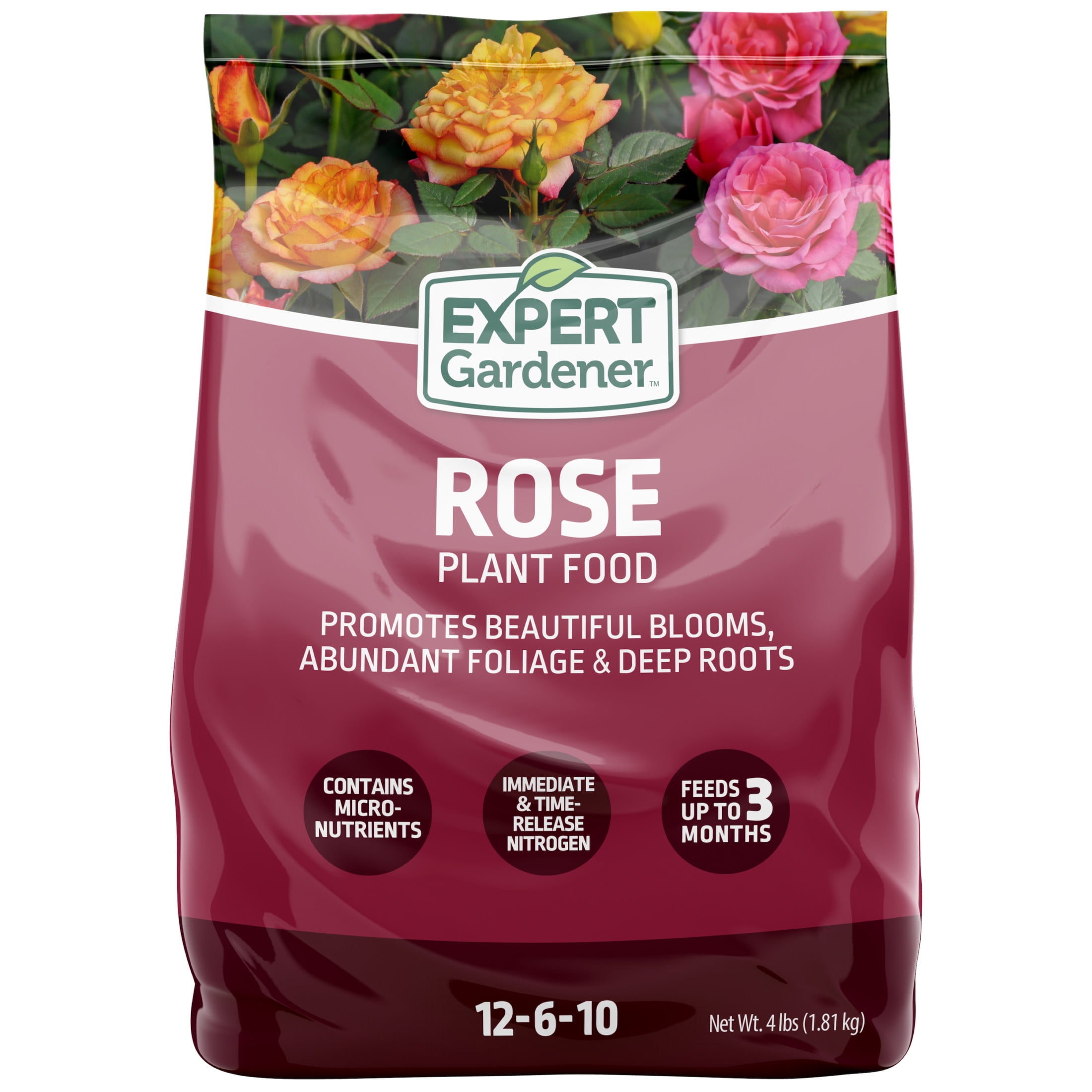 Expert Gardener Rose Plant Food Fertilizer (12-6-10, 4 lb) fbo5f