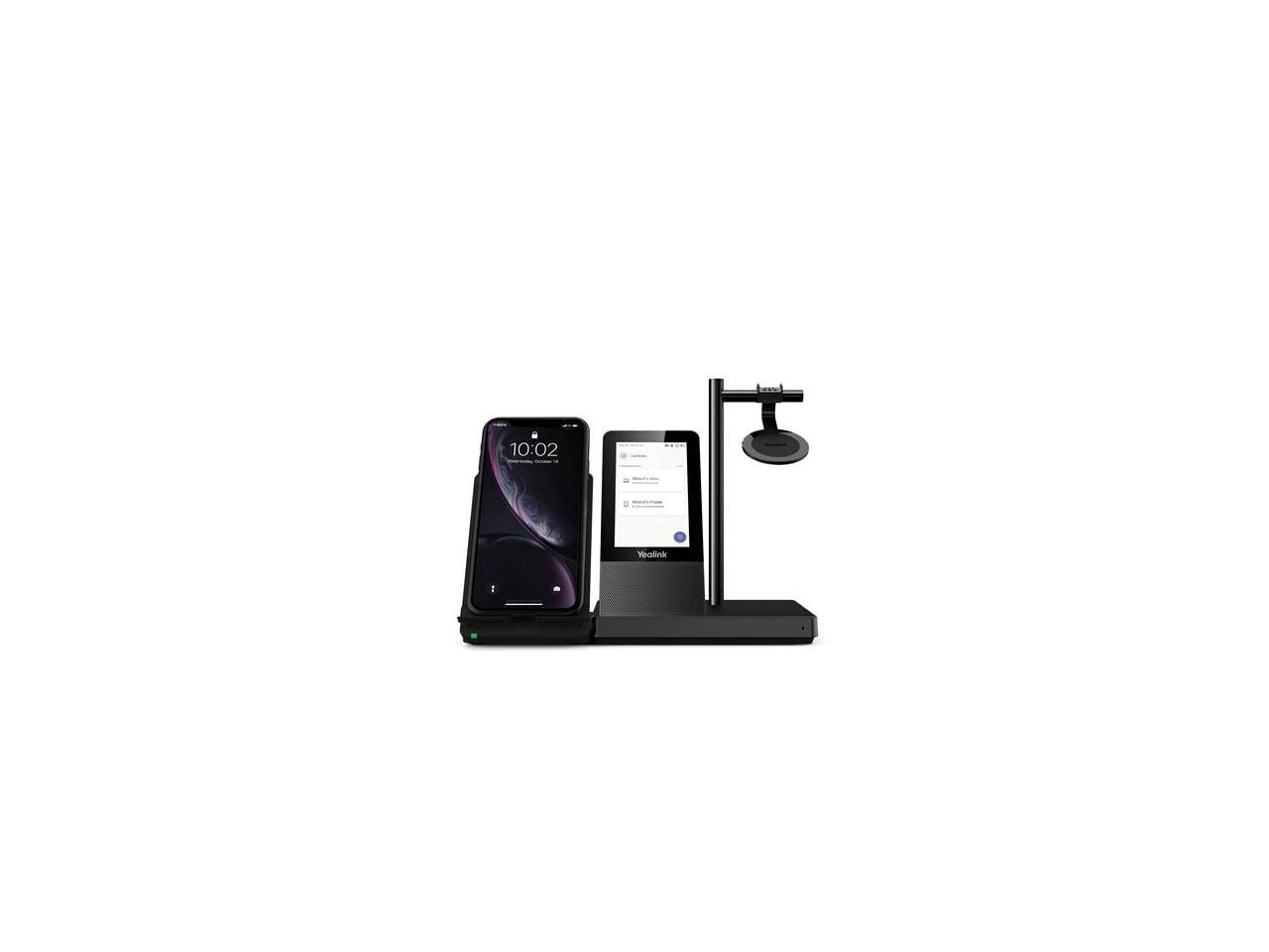 Yealink WH66 Mono Wireless Headset with Touch Screen Base and Charging Station (Teams Certified, 525 ft Range) egy69