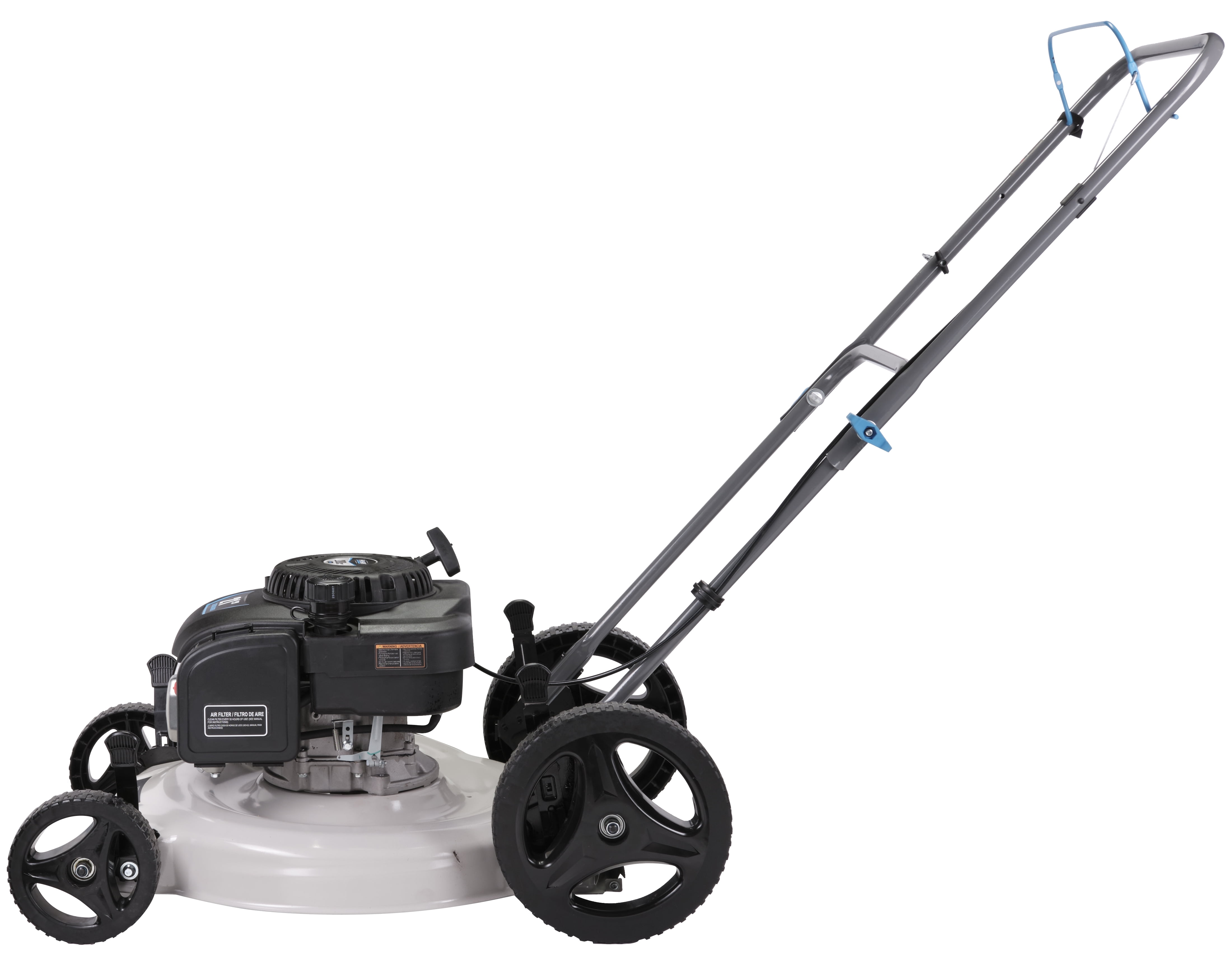 Pulsar 21 in Gas Push Lawn Mower with 200cc 4-Stroke Engine, Side Discharge and Mulching (White, 21 in) wazwp