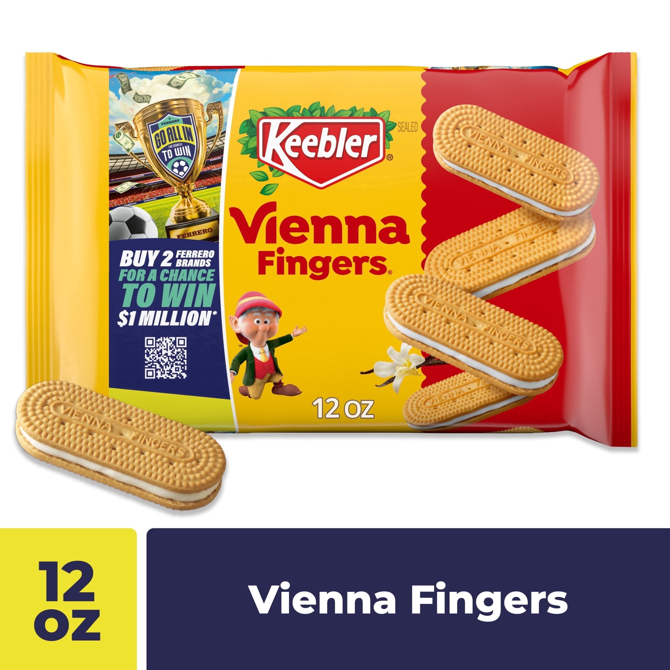 Keebler Vienna Fingers Sandwich Cookies with Crème Filling (12 oz) a9eqe