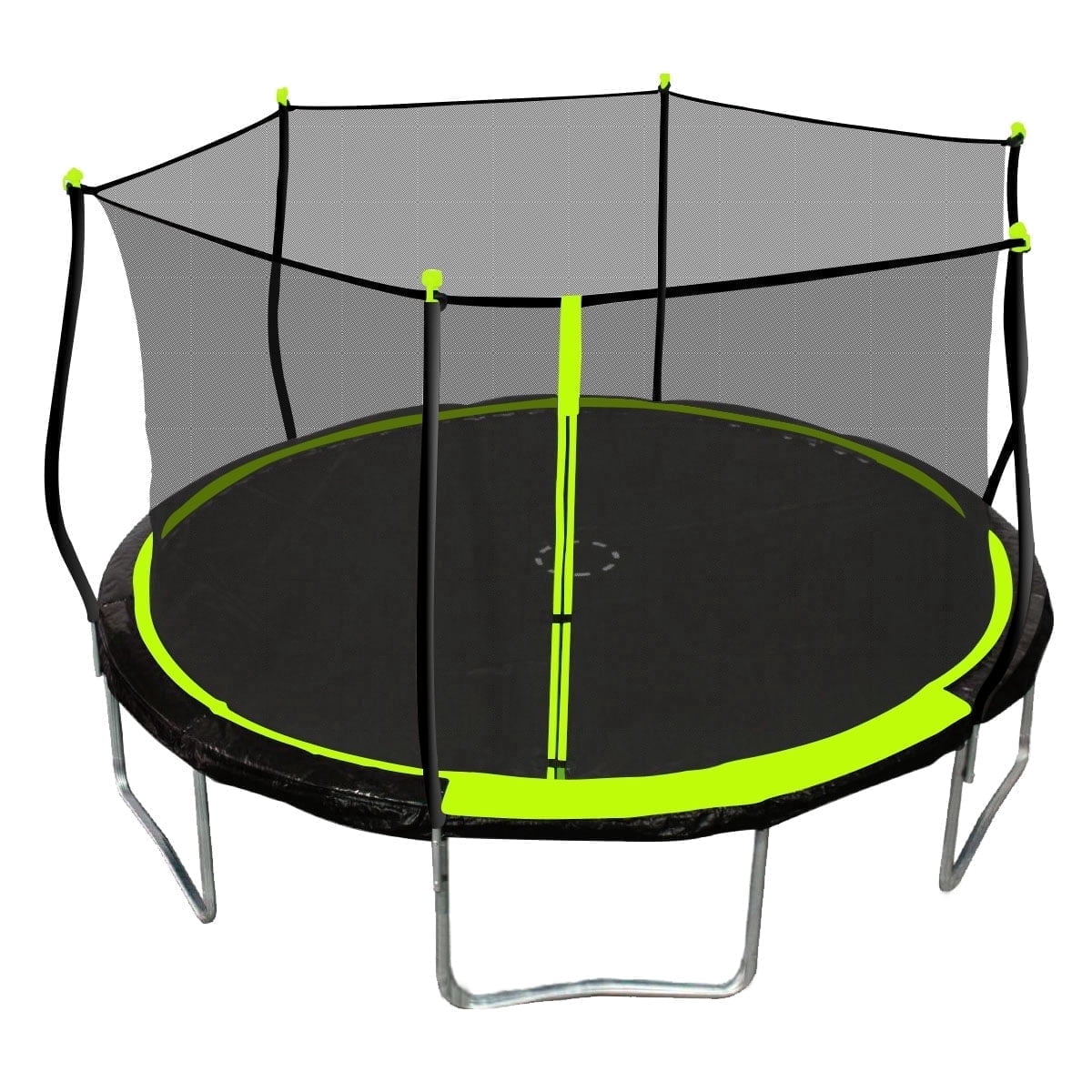 Bounce Pro 14ft Trampoline with Safety Enclosure, Heavy-Duty Rust-Resistant Steel Frame (Blue, 14 ft) cagua