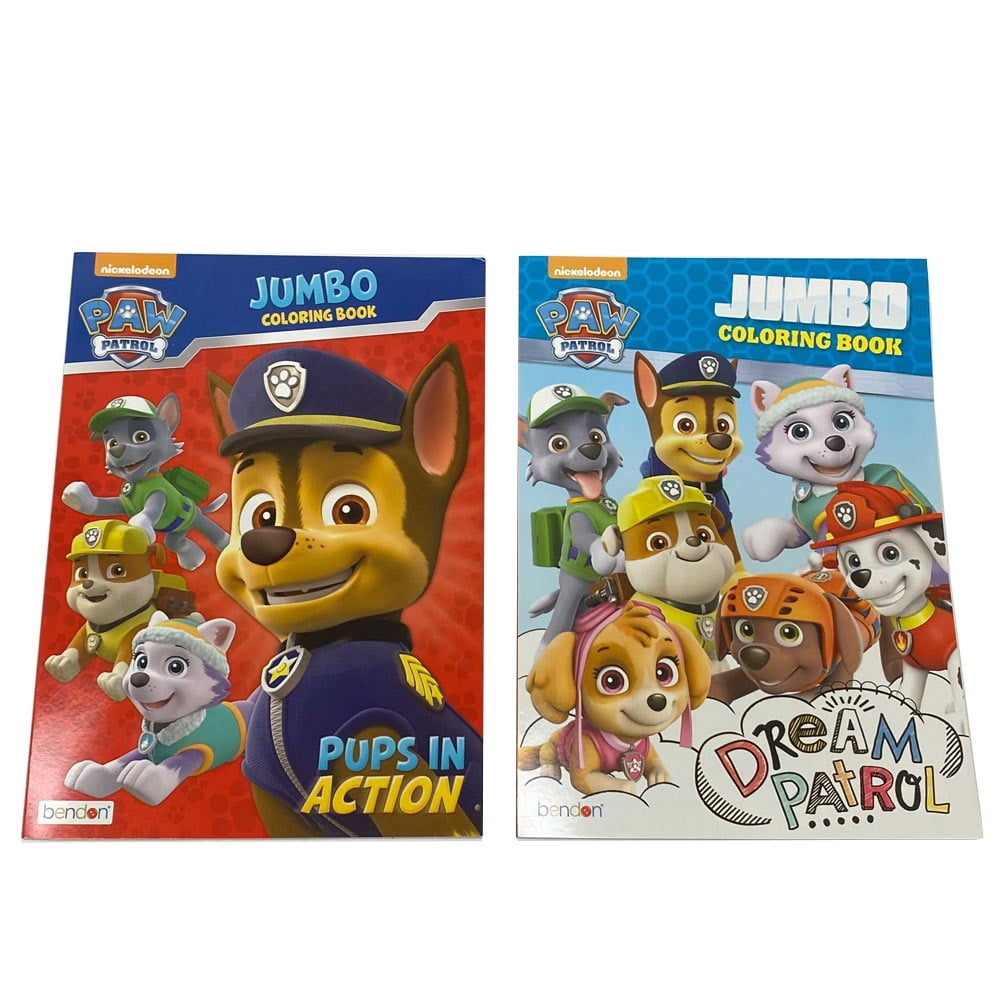 BAZIC Paw Patrol Jumbo Coloring and Activity Book Set (2 Pack, 8 in x 10.75 in) ystpz