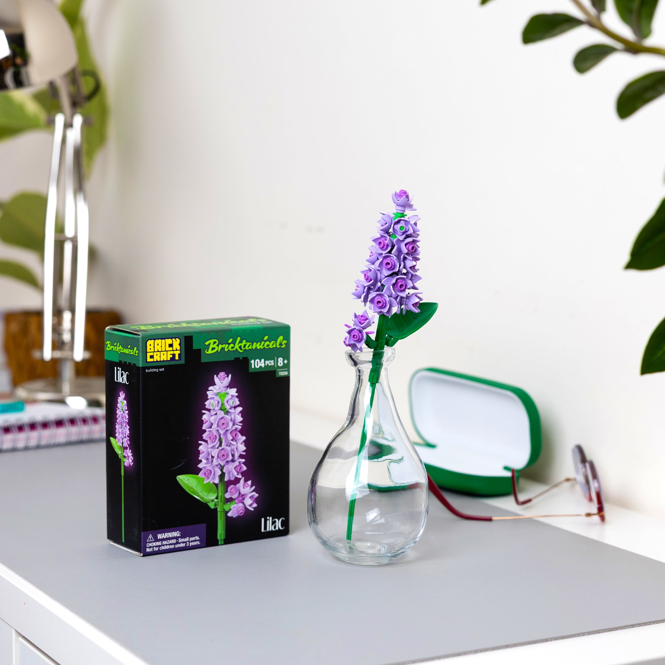 Brickcraft Bricktanicals Lilac Building Set (Purple, 104 Pieces) y4vz5
