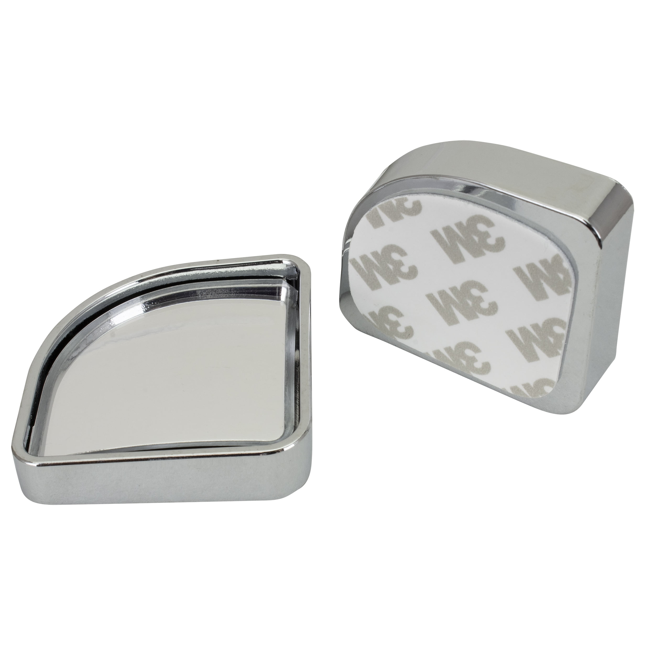 Auto Drive Quarter-Round Adjustable Blind Spot Mirror (Silver, 2-Pack) t49ot