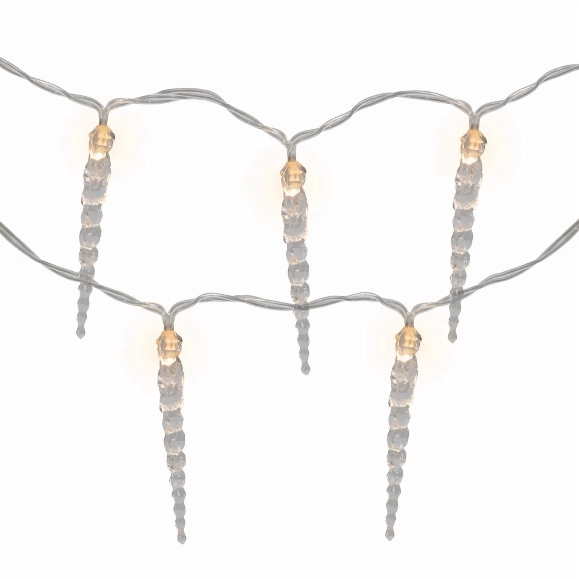 KLYNE Icicle String Christmas Lights (Warm White, 4.5 ft) u0po2