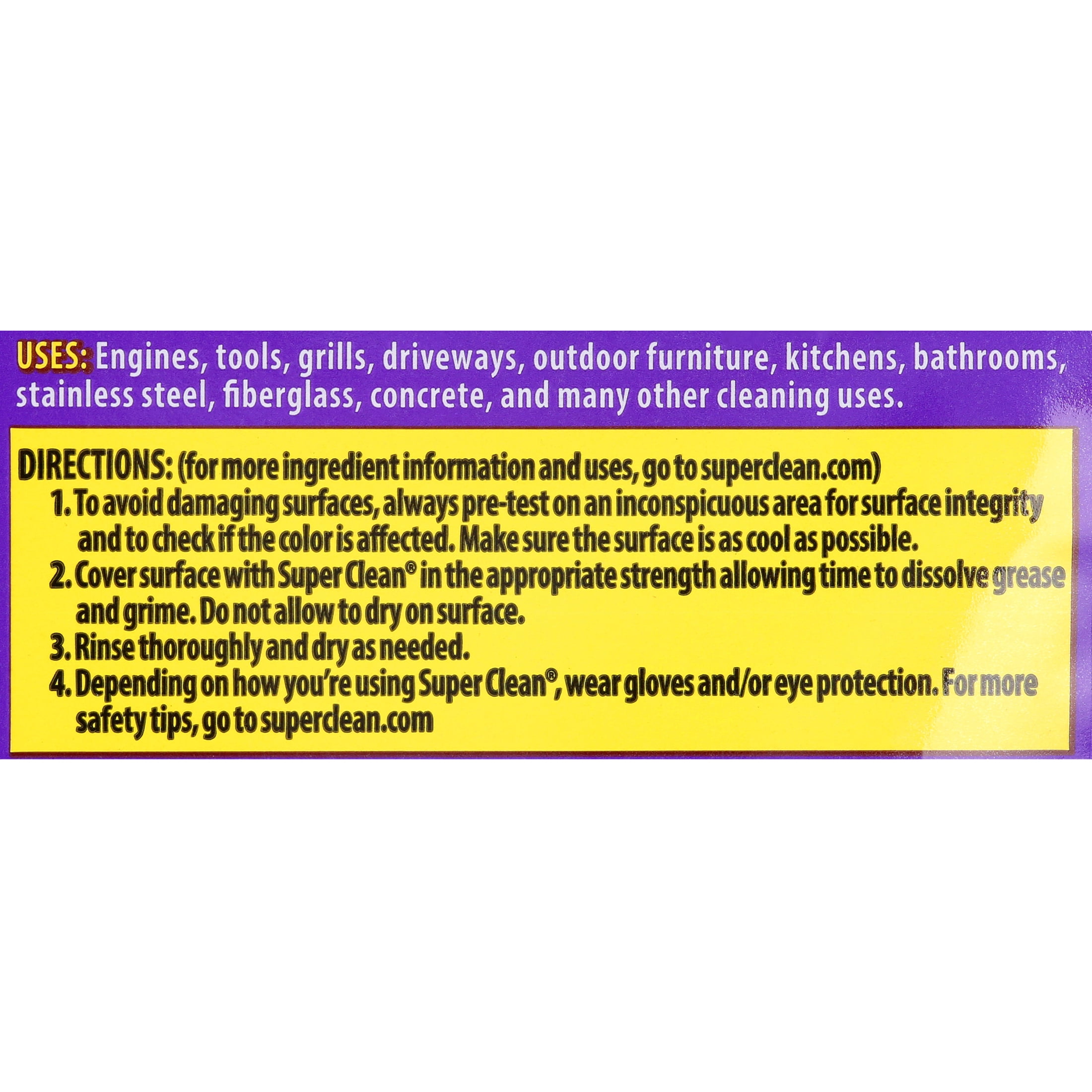 Super Clean Tough Task Cleaner-Degreaser (Concentrated Formula, 128 fl oz) vclwb