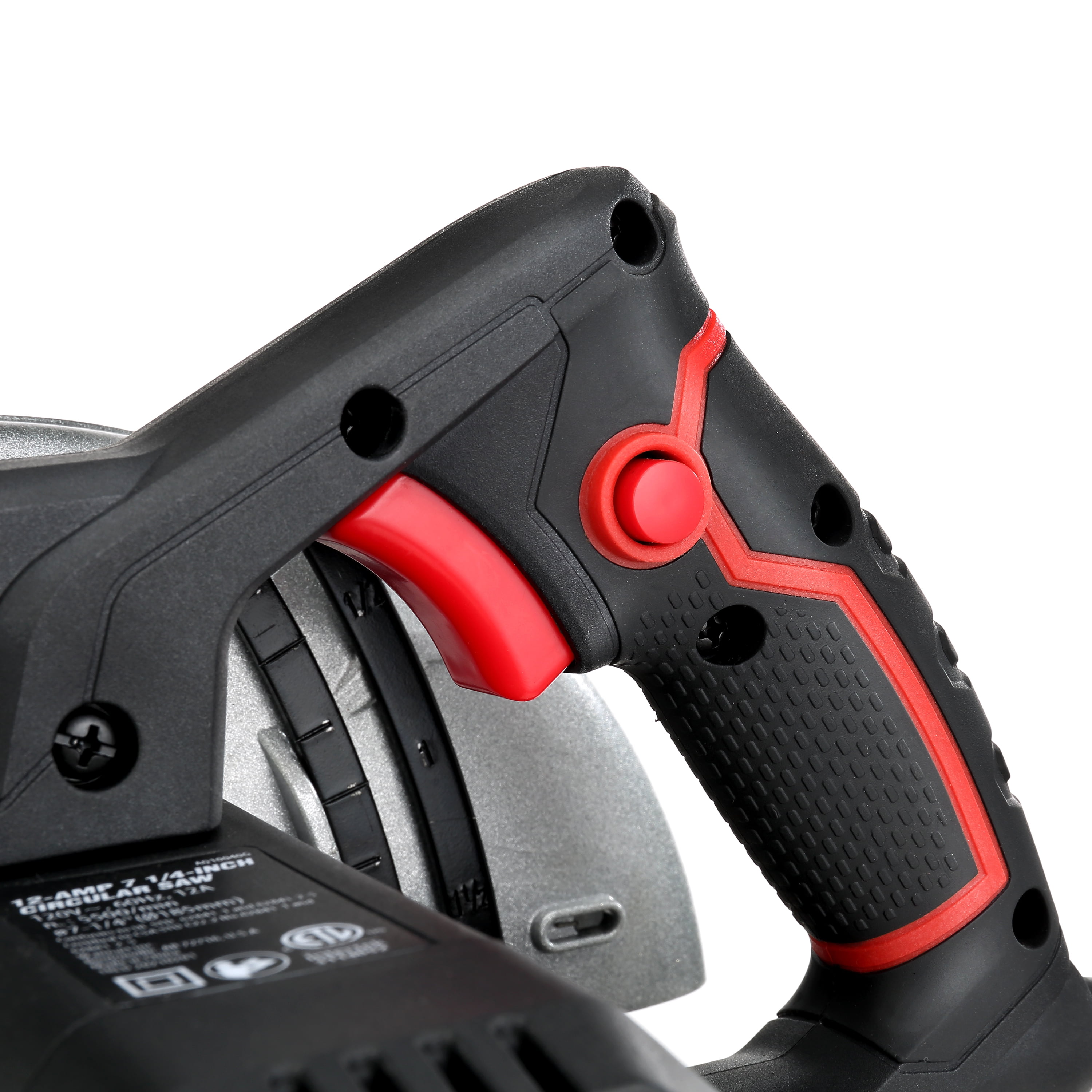 Hyper Tough 12 Amp Corded Circular Saw with Steel Shoe and Adjustable Bevel (7.25 in) fee8g