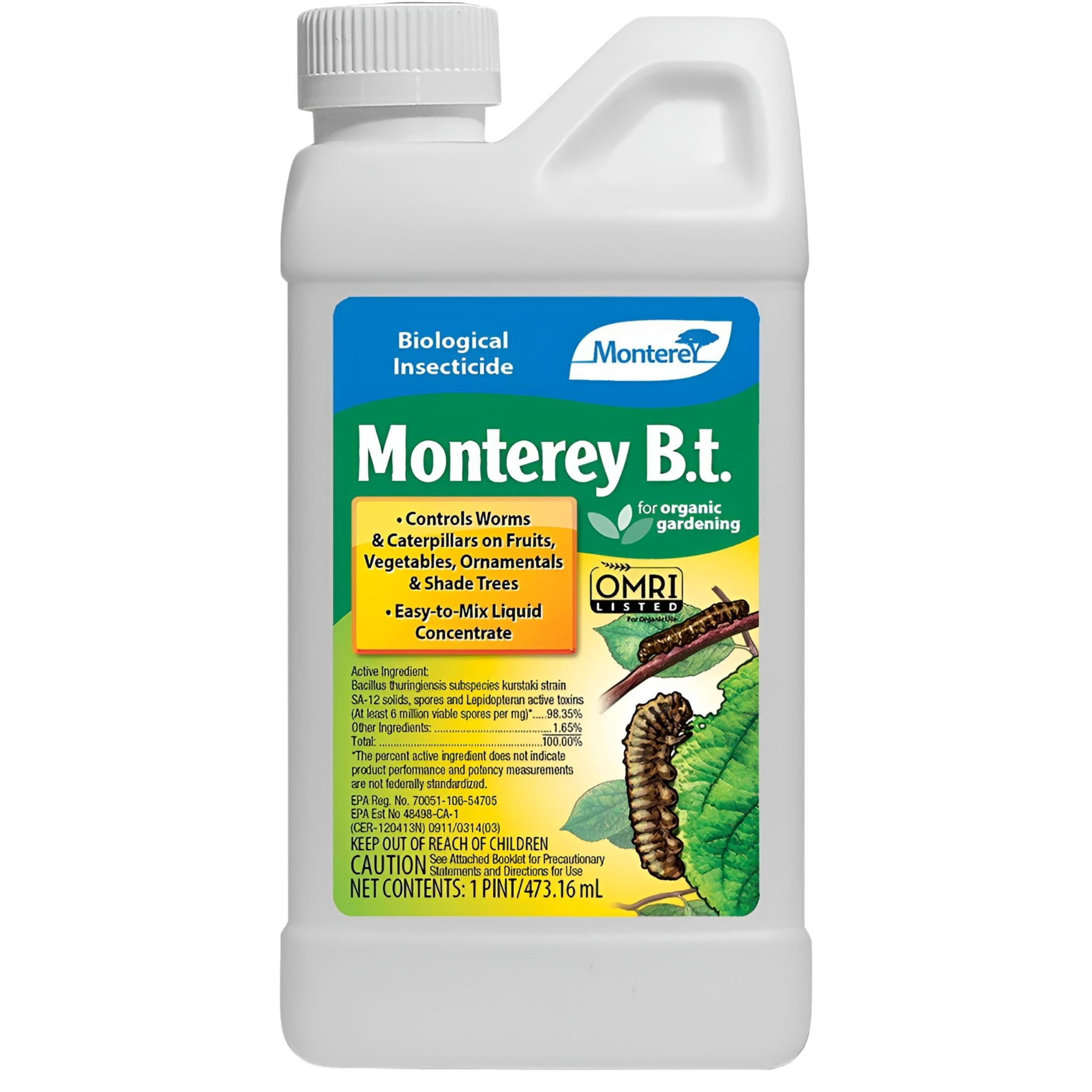 Monterey B.t. Organic Insect Killer Liquid Concentrate (16 fl oz) uz3dk