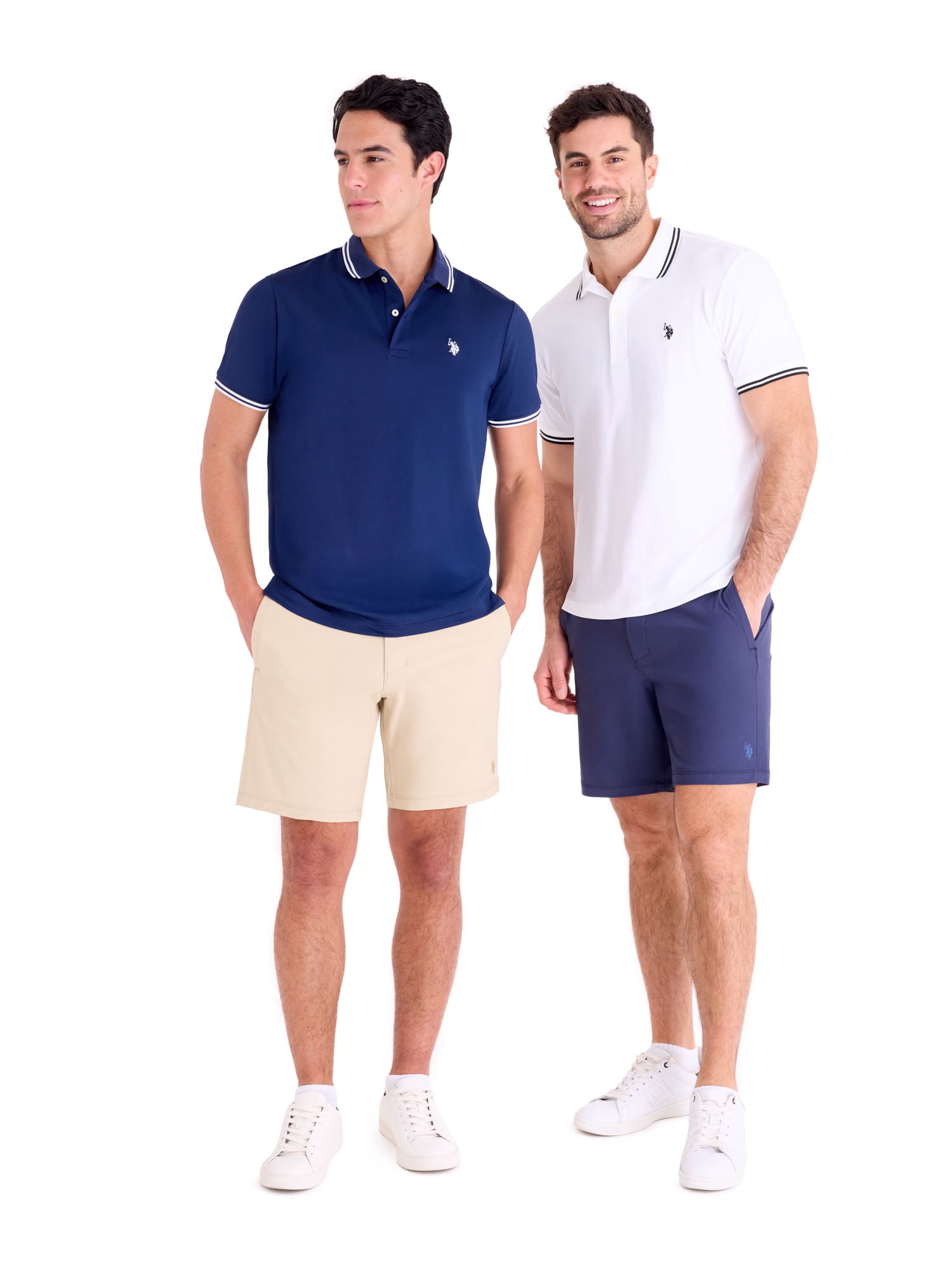 U.S. Polo Assn. Men's Sport Performance Polo Shirt (Solid, S) tf596