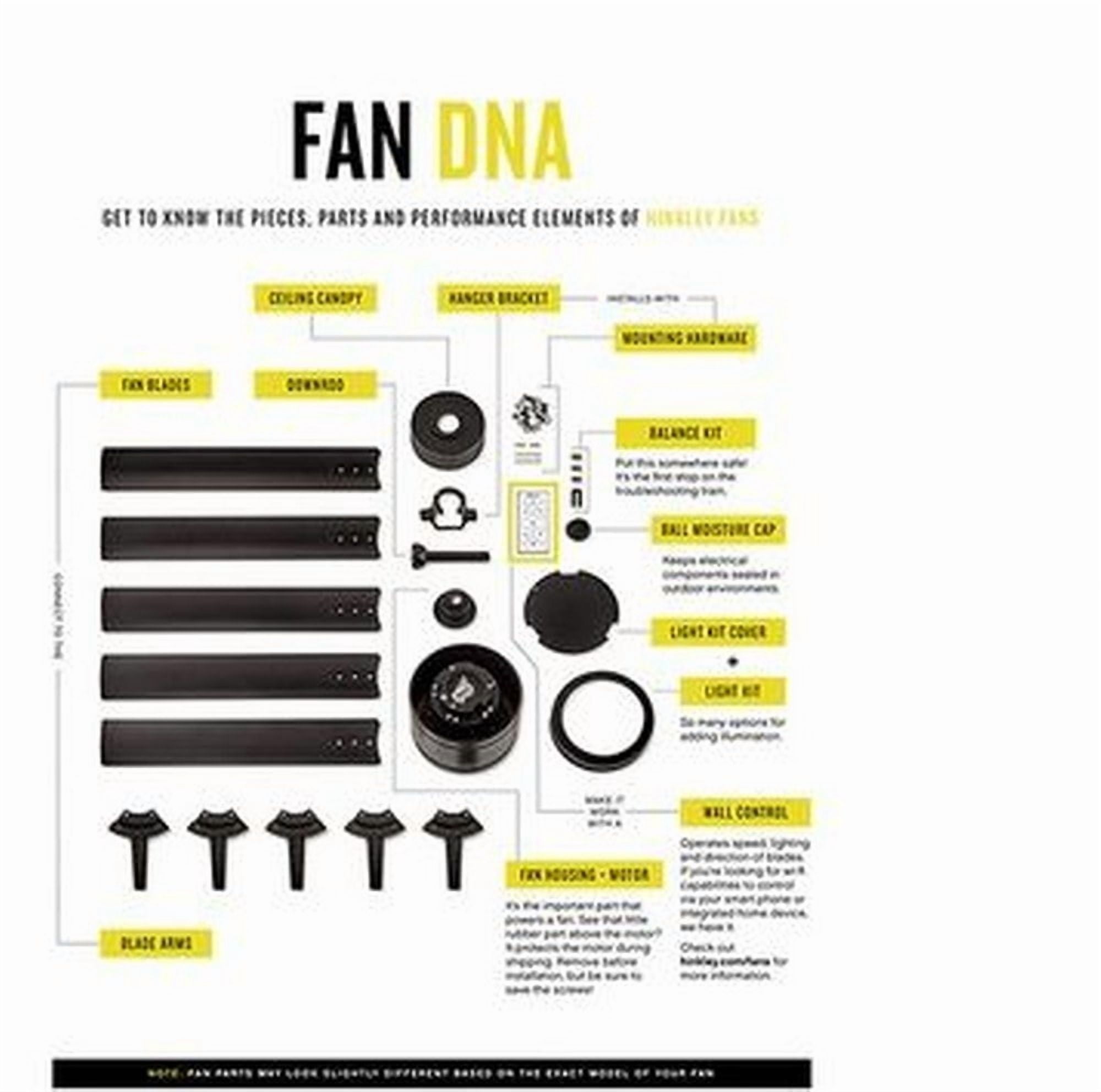 Hinkley Lighting Highland Illuminated Ceiling Fan with Light (Metallic Matte Bronze, 52 in) pnr0f