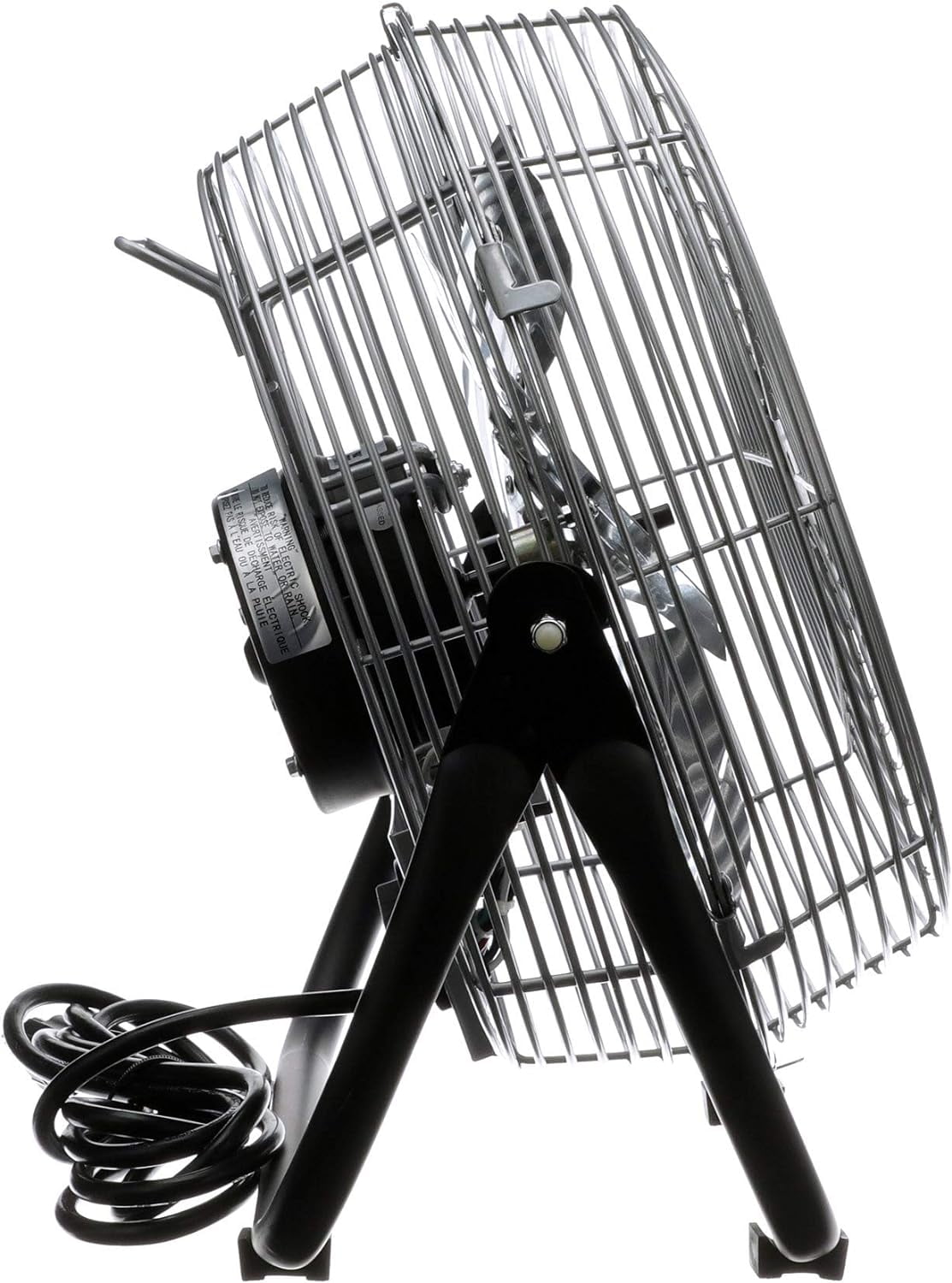 TPI Corporation Industrial Floor Fan, High-Velocity Air Circulator with 3-Speed Control (Silver, 12 in) w1usp