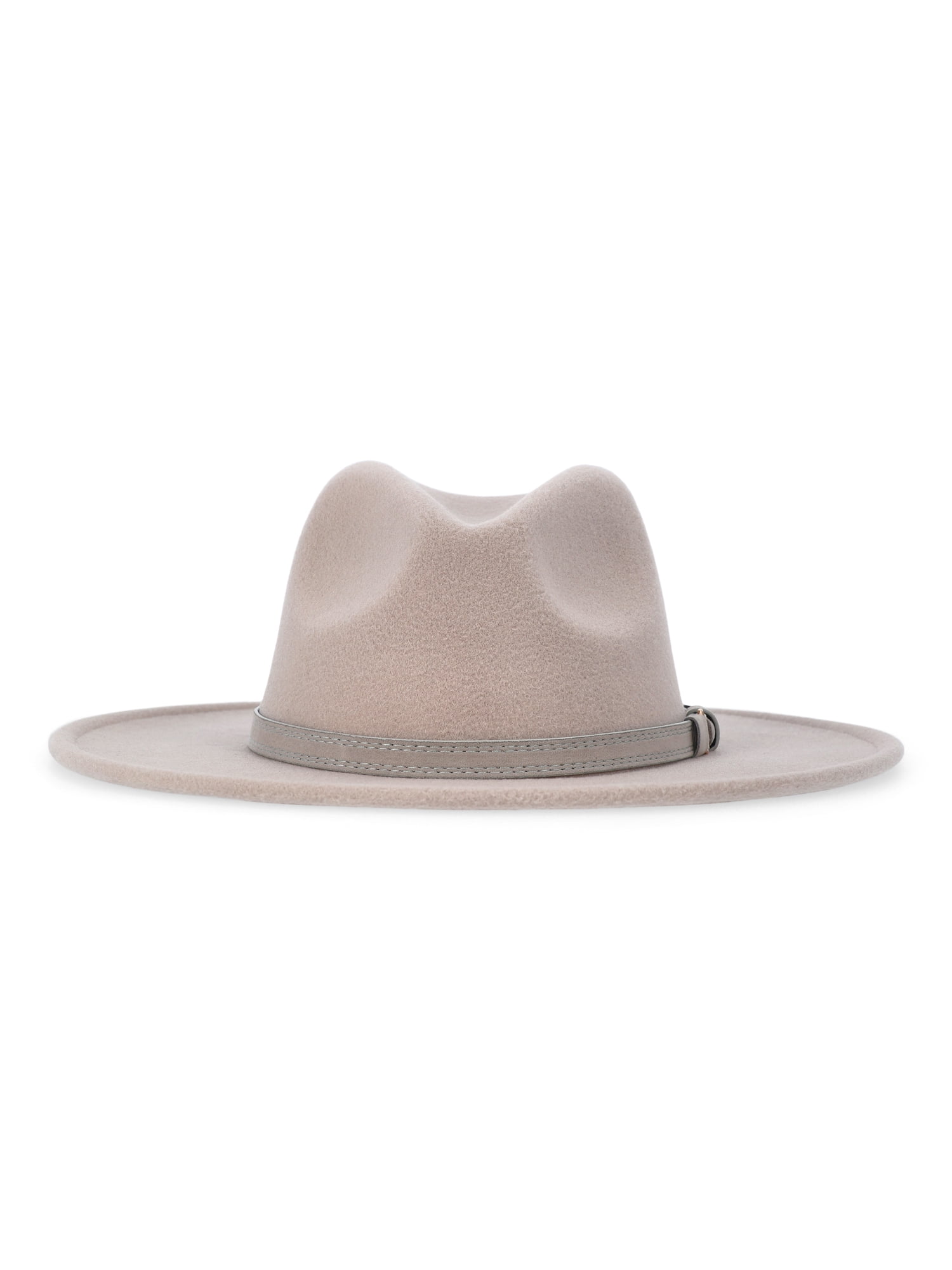 Time and Tru Women's Fedora Hat with D-Ring Band (Taupe, One Size) 15dc8