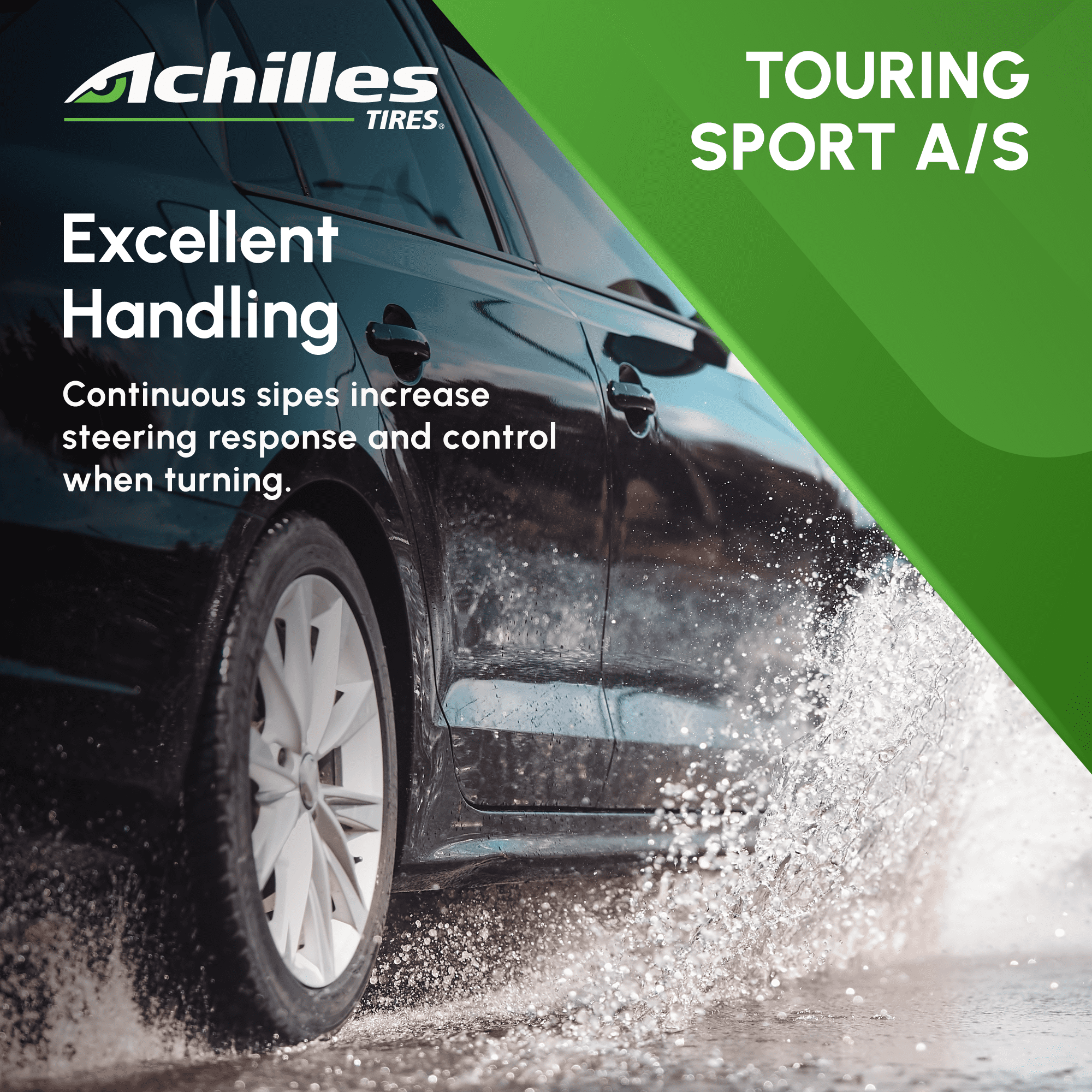 Achilles Touring Sport AS All Season Passenger Tire (225/50R17, 94V) b3vpv