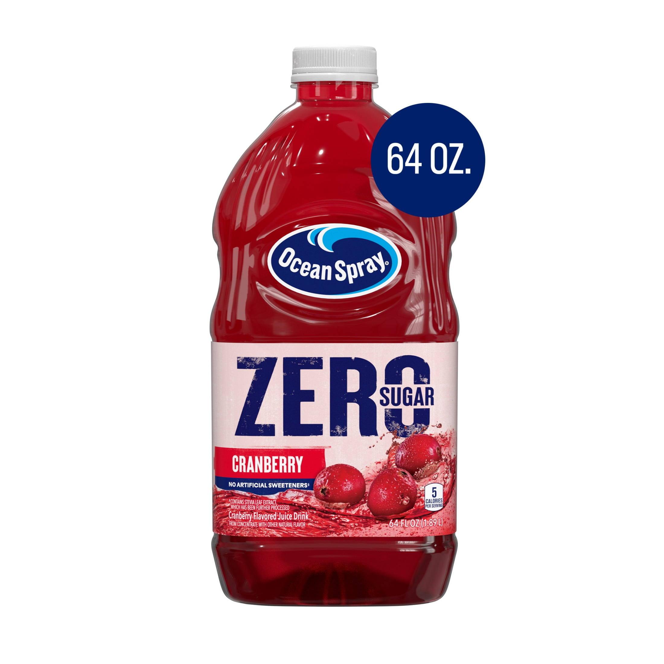 Ocean Spray ZERO Sugar Cranberry Juice Drink (Red, 64 fl oz) rpnmp