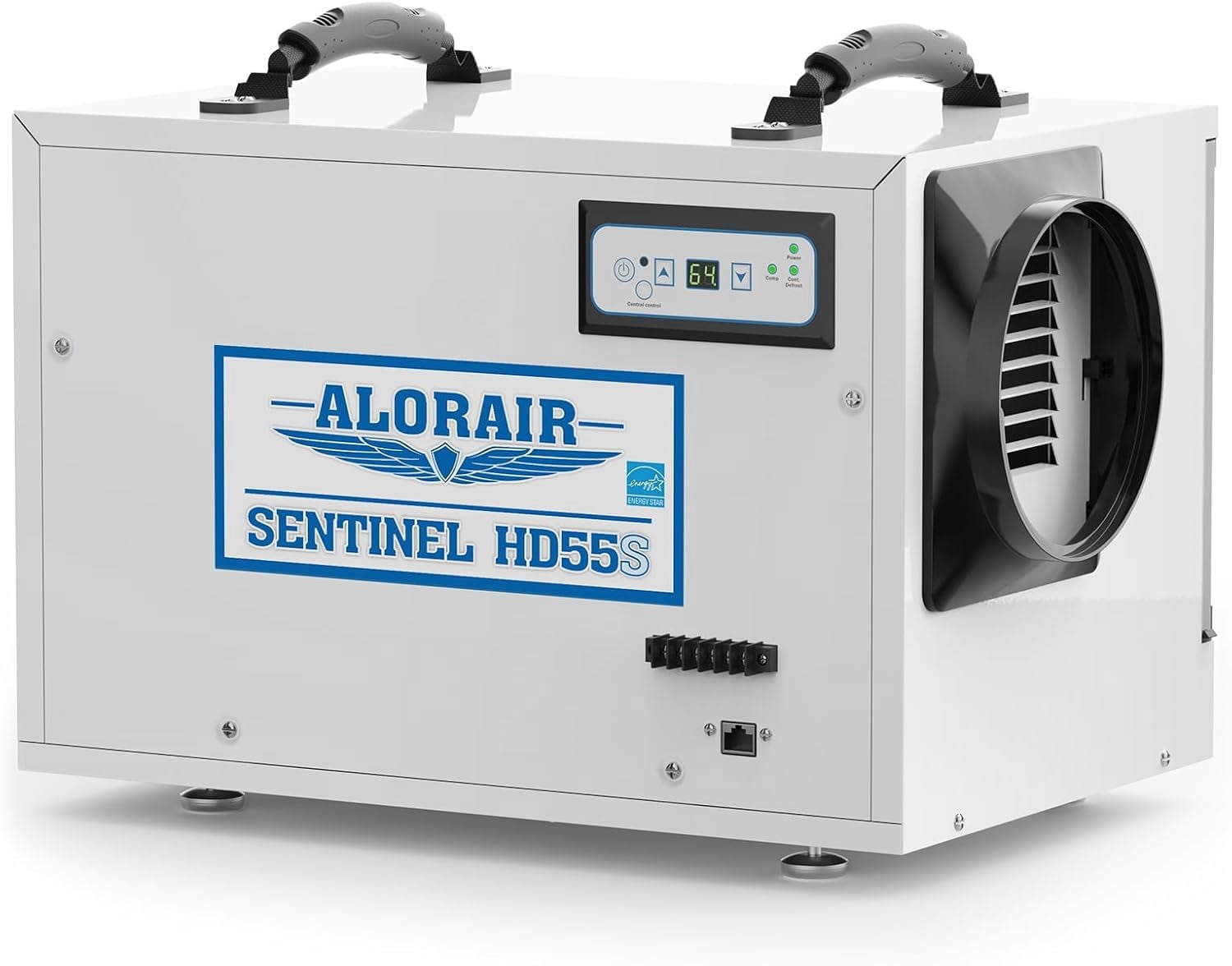 AlorAir Commercial Dehumidifier for Crawl Spaces and Basements, High-Capacity Moisture Removal with Auto Defrost (White, 120 Pints) agx7t