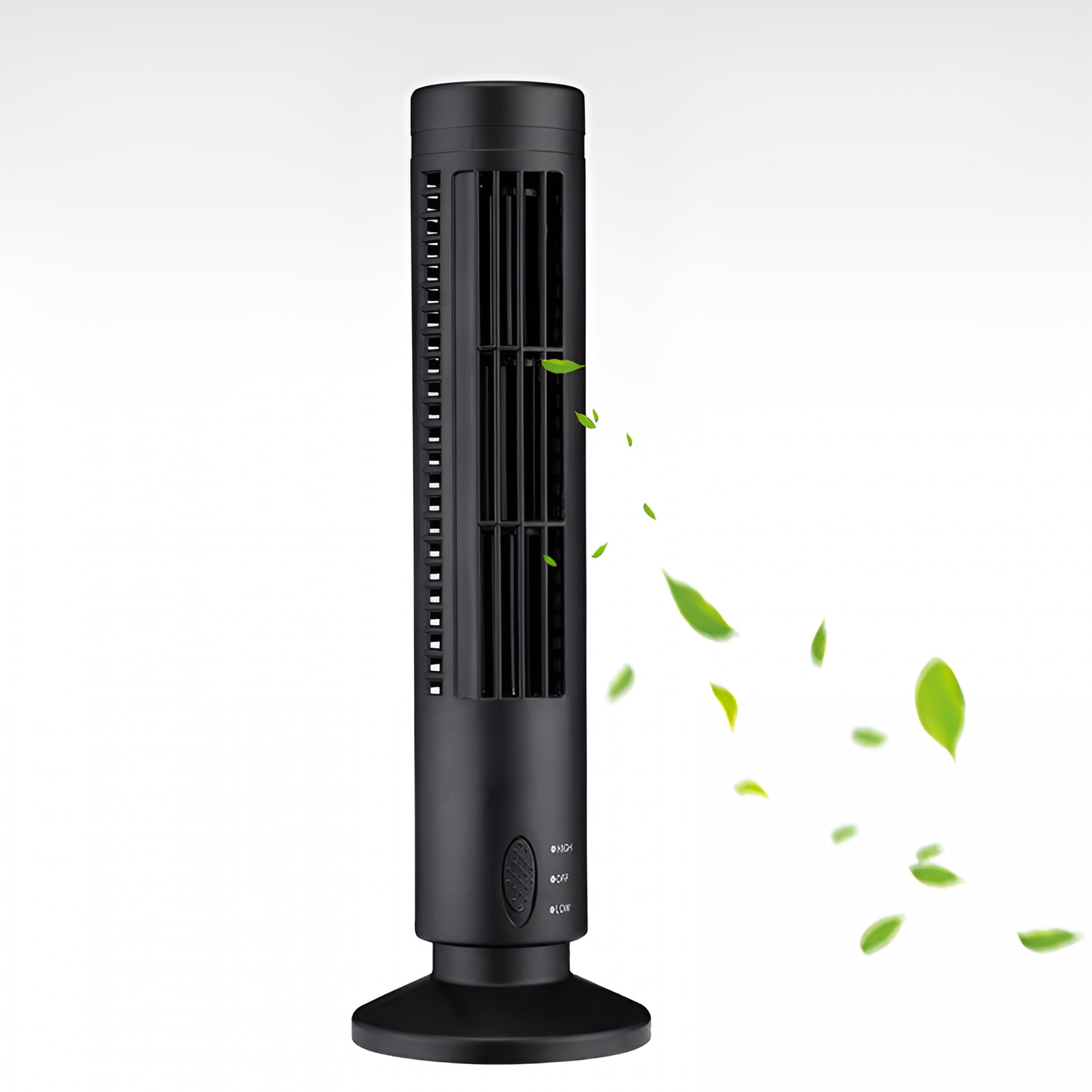 Hibibud Tower Fan, Quiet Oscillating Standing Fan with Remote, 3 Speeds and 4 Modes for Home and Office (Black, 40 in) zmjne