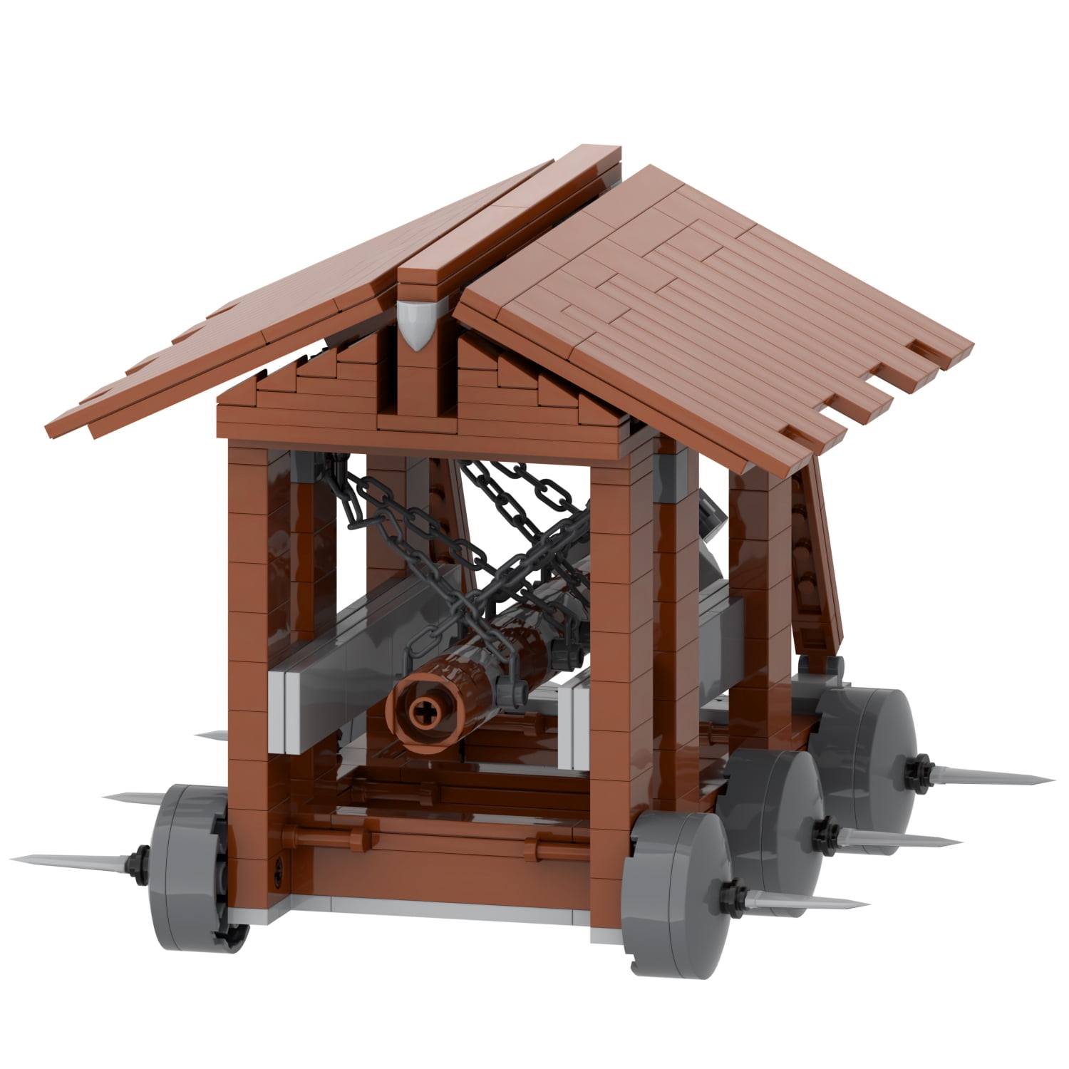 MOOXI Medieval Knights Siege Engine Building Set, Creative Construction Block Kit for Kids and Adults (405 Pieces) ocx7u