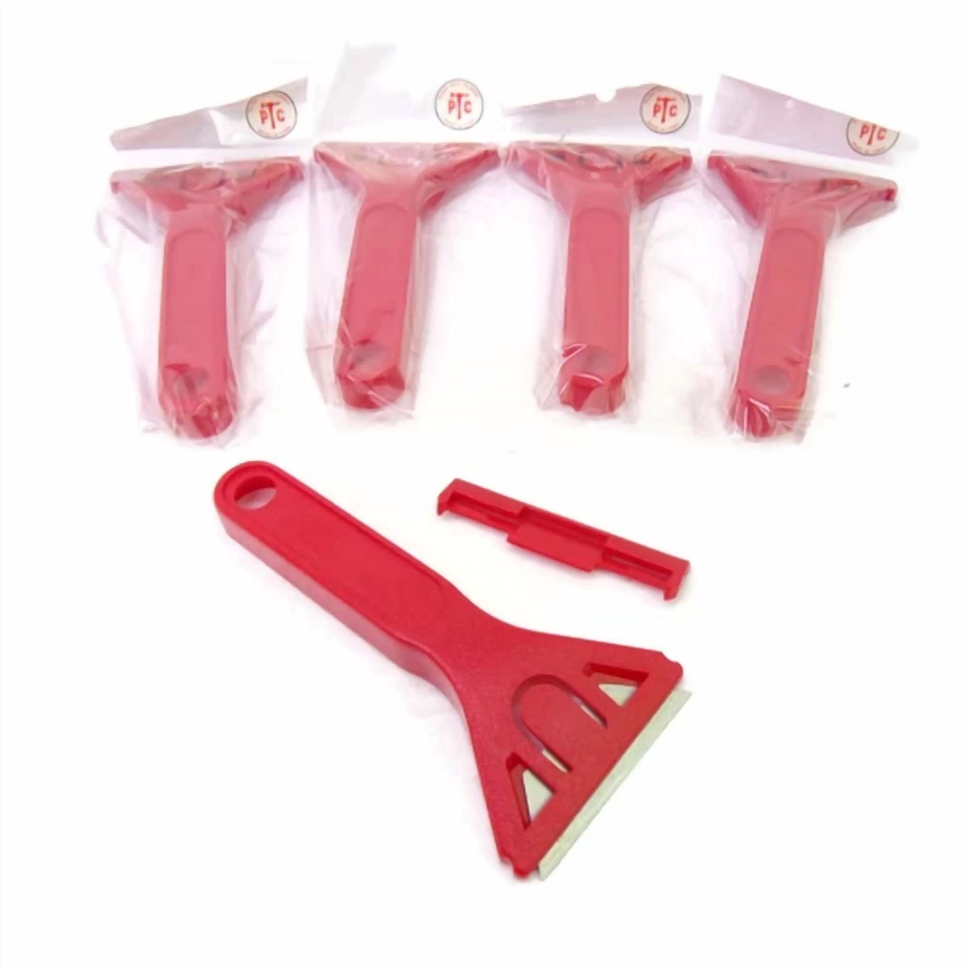 VAULT Razor Glass Window Paint Sticker Scraper Tool with Replaceable Blades (5-Pack) 7zrxa
