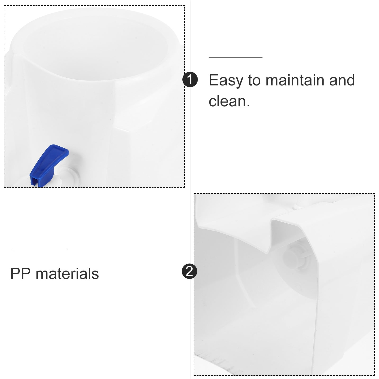 PAMINGONO Compact Countertop Water Dispenser for Home and Office (White, 1 Piece) hm3j1