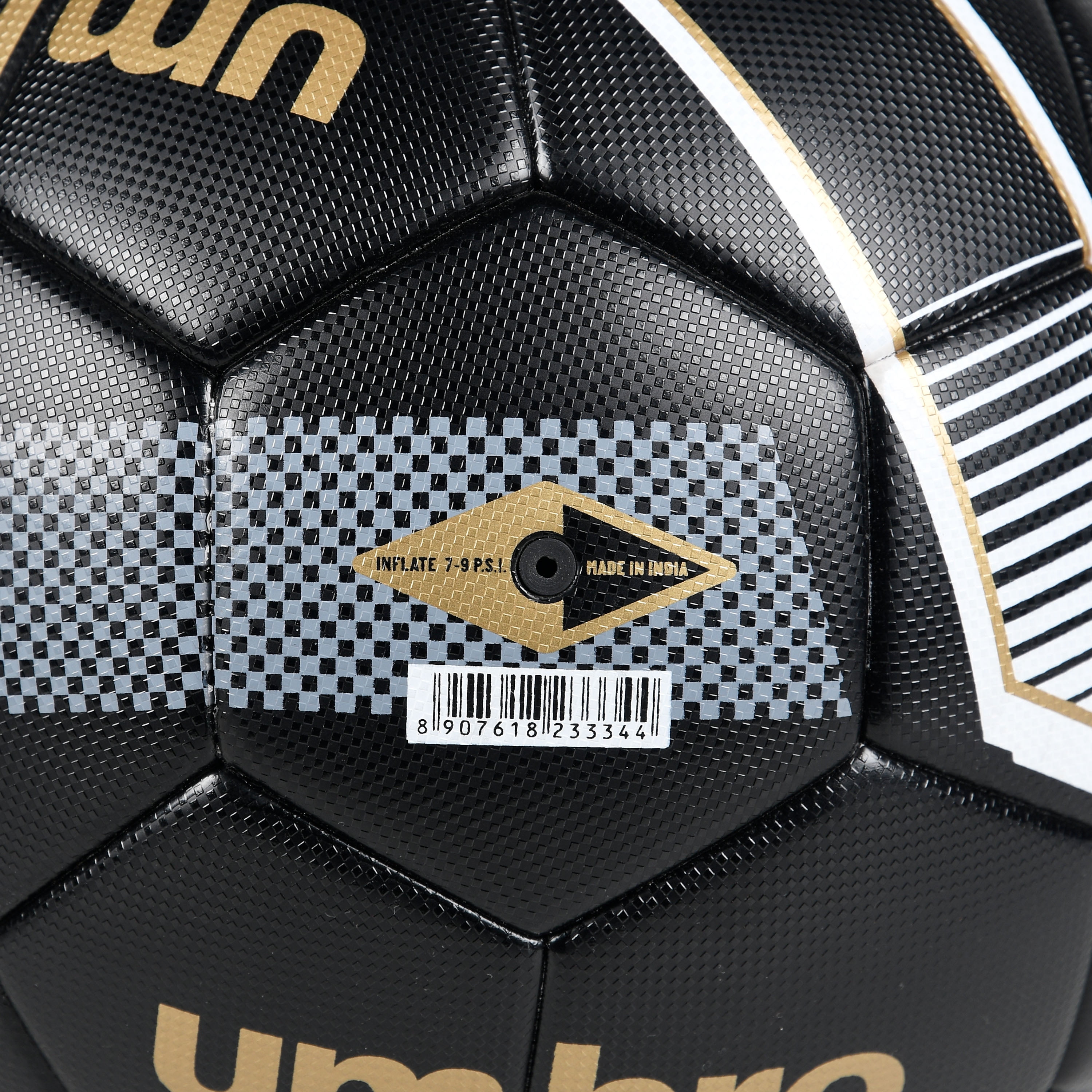 Umbro Tempest Soccer Ball NFHS Match Certified Professional Performance (Black, Size 5) 4bz2l