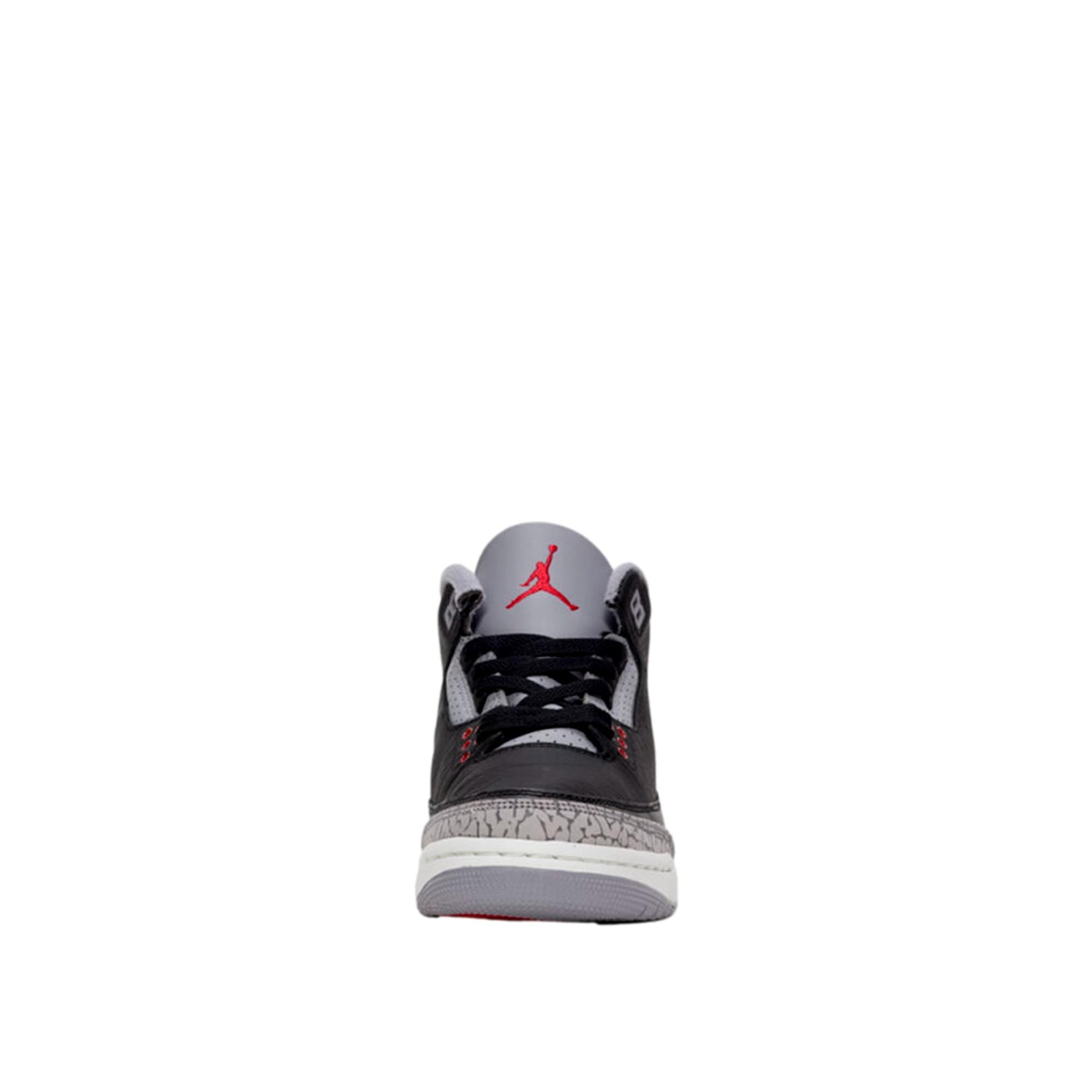 Jordan 3 Retro Black Cement Basketball Shoes (Black, 4 US Big Kid) 29fqc